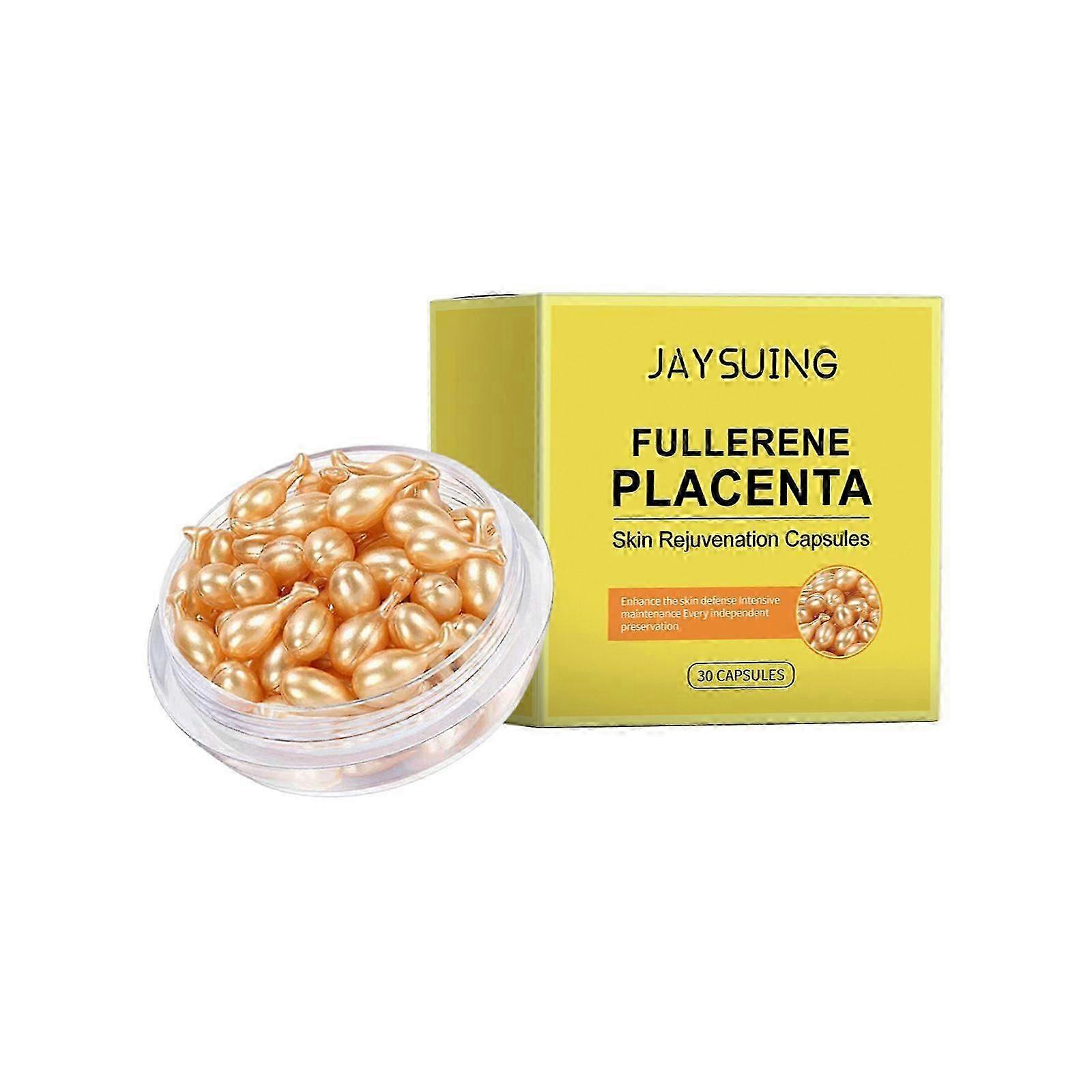 مصل Fullerene Placenta المضاد للتجاعيد ، كبسولات تجديد شباب البشرة ، مصل الوجه الفوليرين المضاد للشيخوخة ، كبسولة Essence