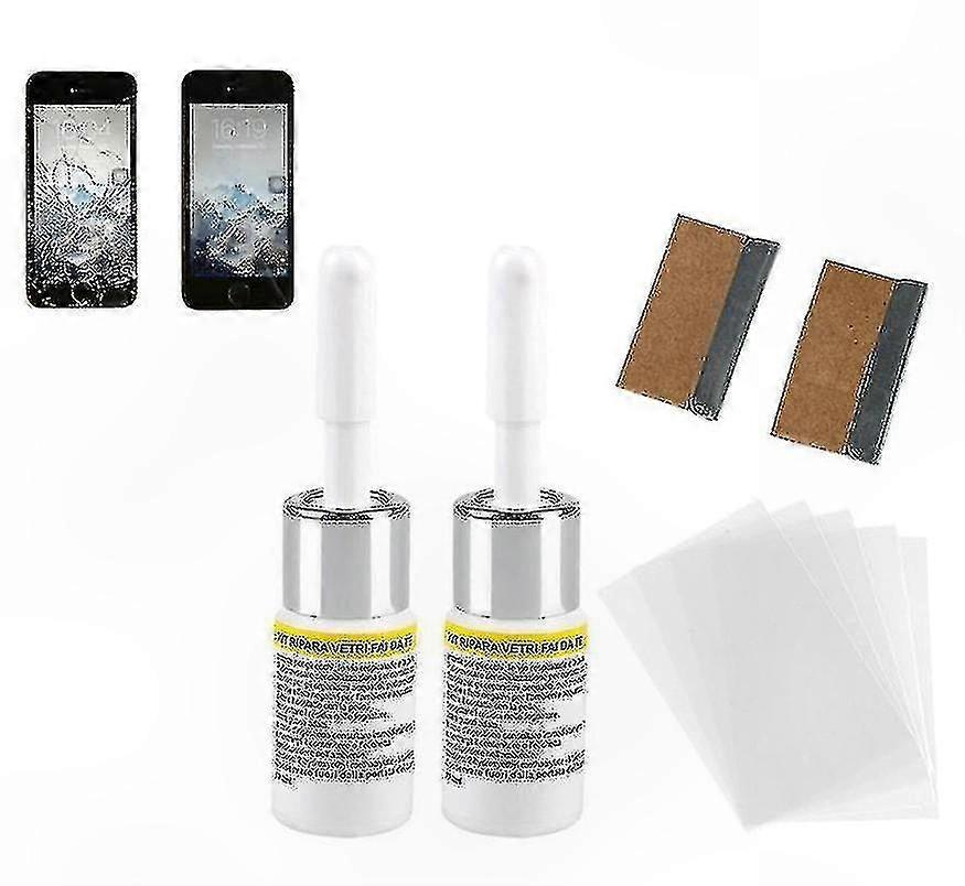 Screen Crack Fixing Solution for Smartphones and Windshields Repair Tool Kit