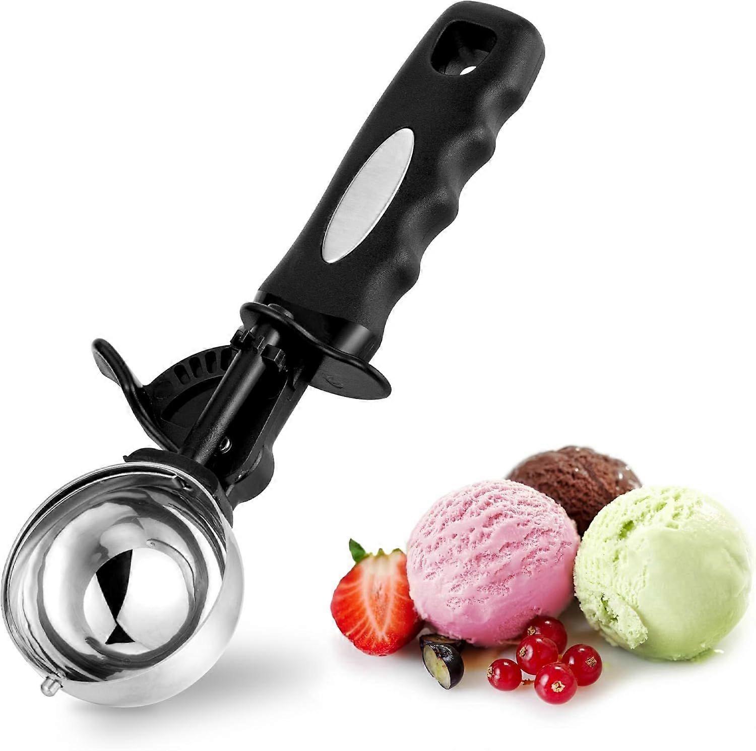 Tbsp Cookie Scoop, Ice Cream Scoop with Thumb Trigger, Tablespoon Cookie Dough Scoop, Melon Baller Scoop, Comfortable Grip, Non-Slip, Portion Scoop