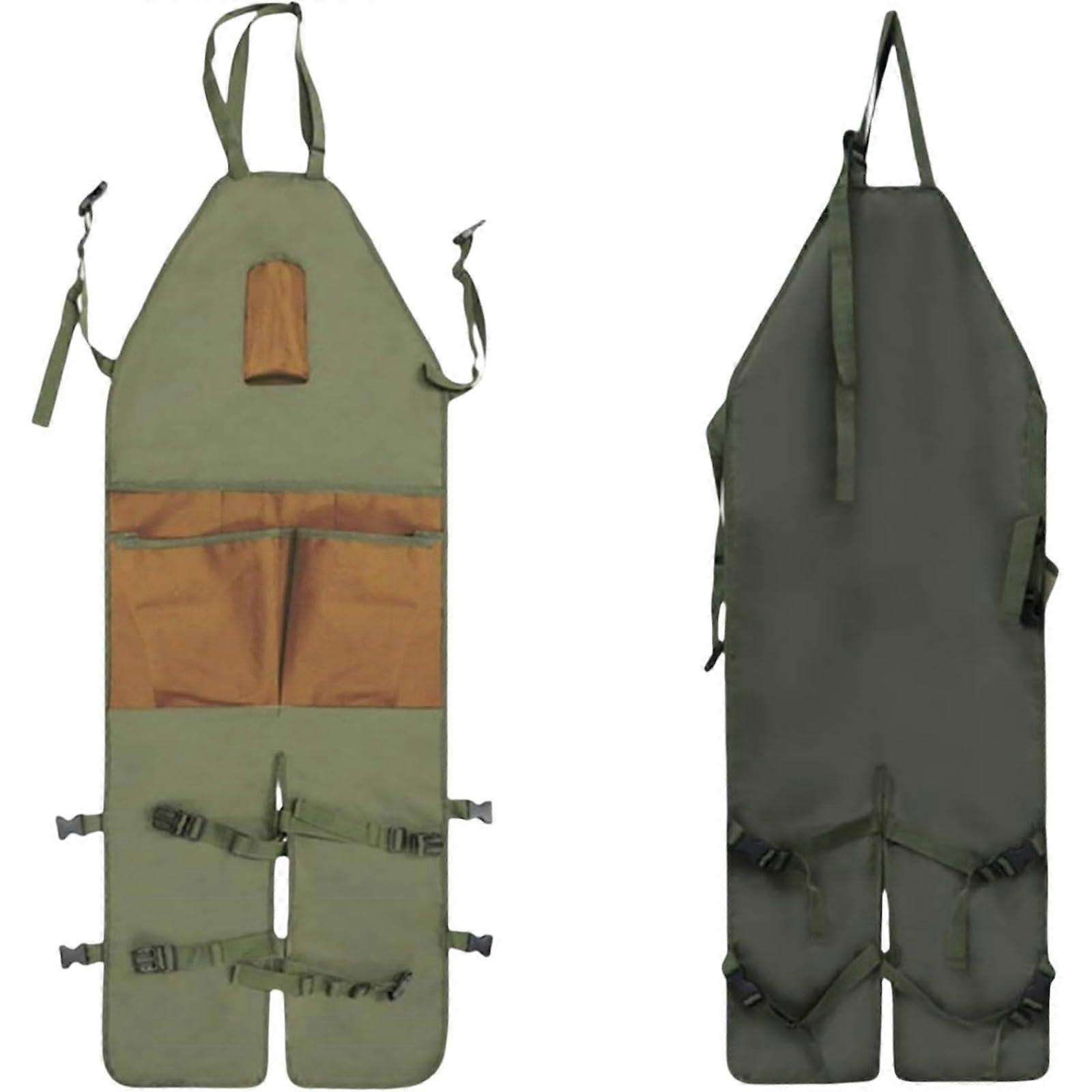 Horticultural Jumpsuit Apron With Quick Release Multiple Pockets, Waterproof Workwear Bib For Gardening, Weeding, Logging