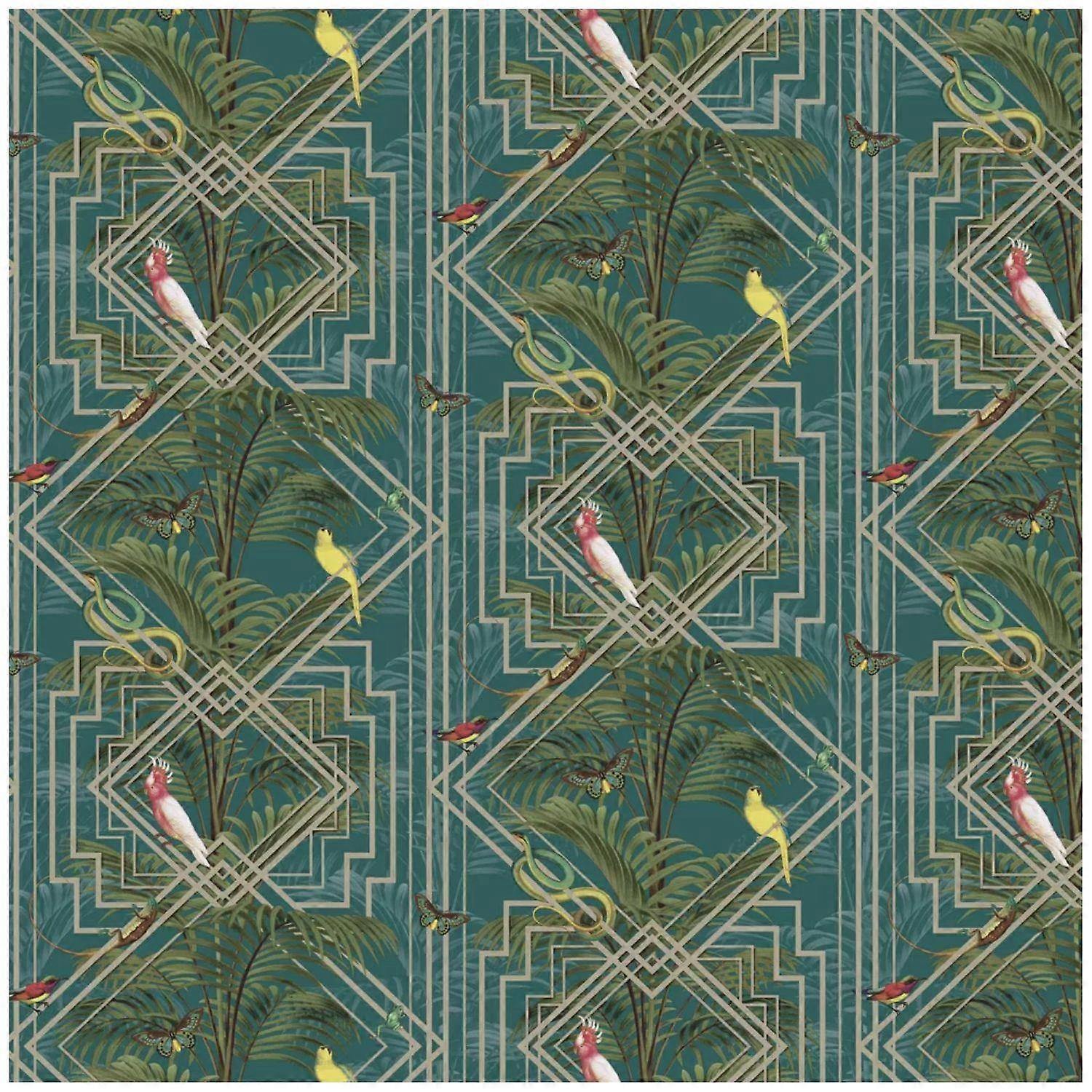 Holden Decor Akello Turquoise Wallpaper