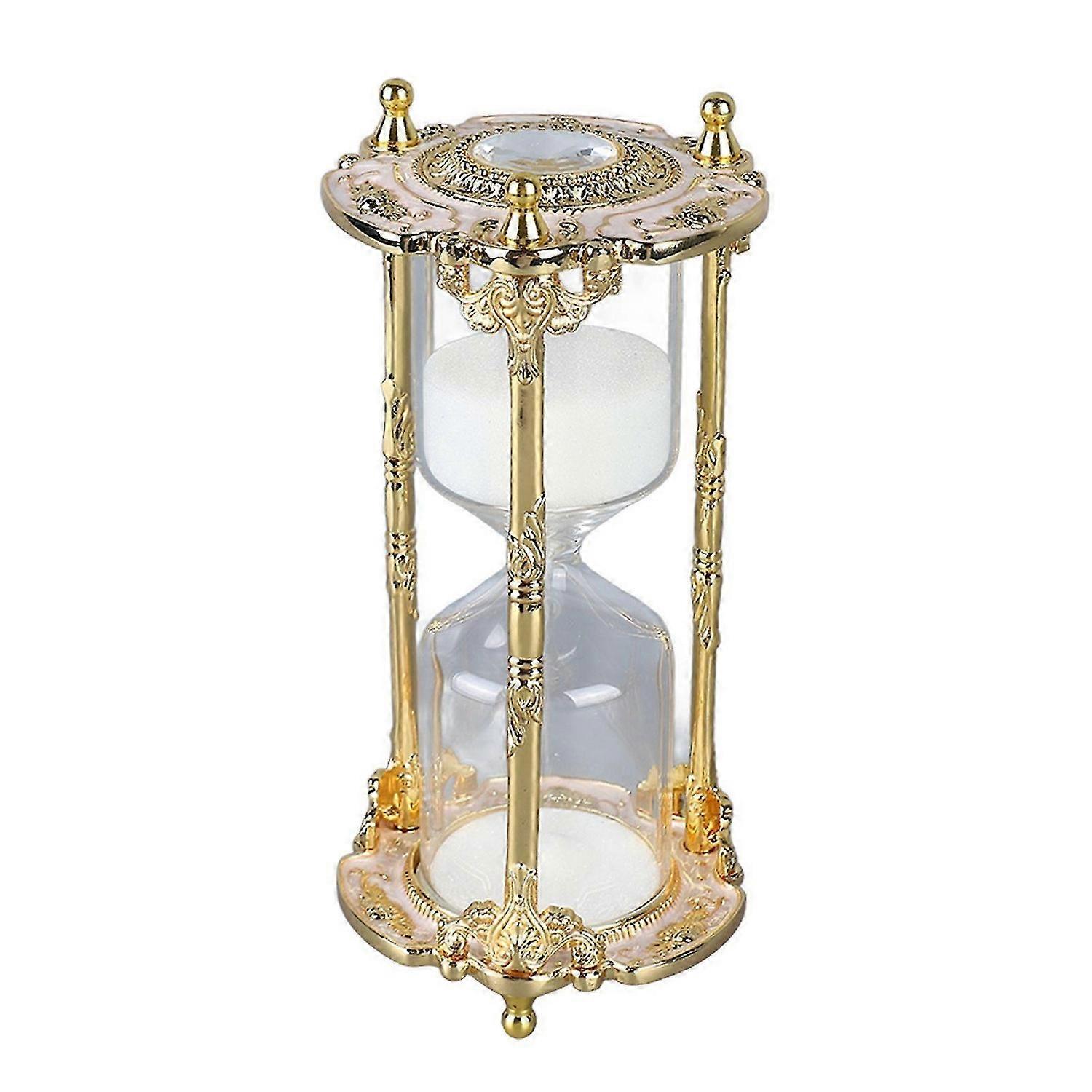 2025 Latest Model Antique Sand Hourglass Timer Metal Elegant 15 Minutes