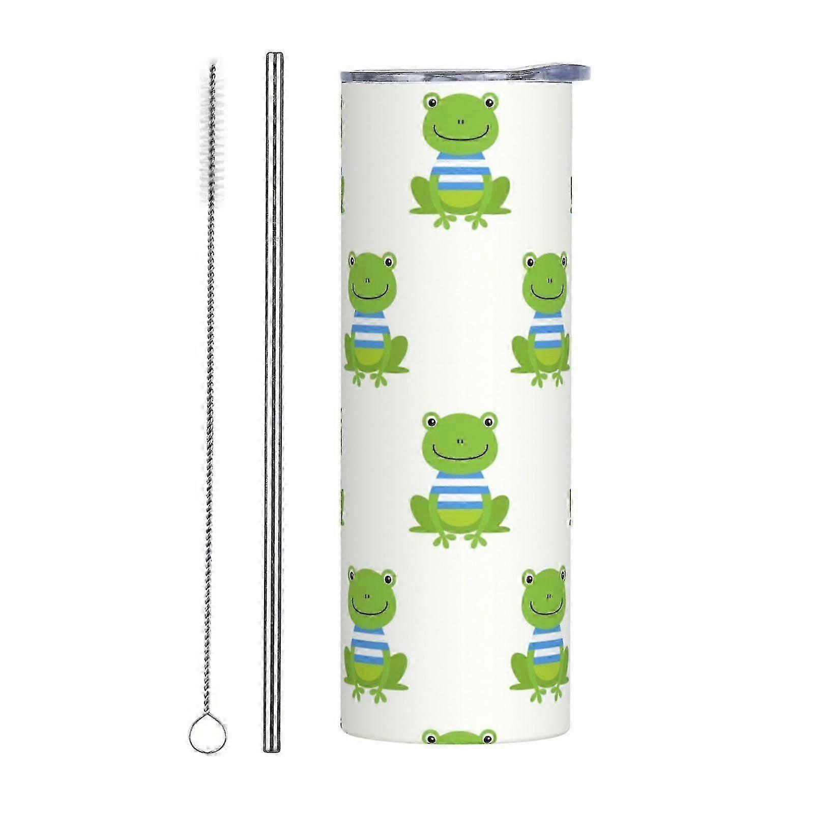 Frog Print Coffee Tumbler
