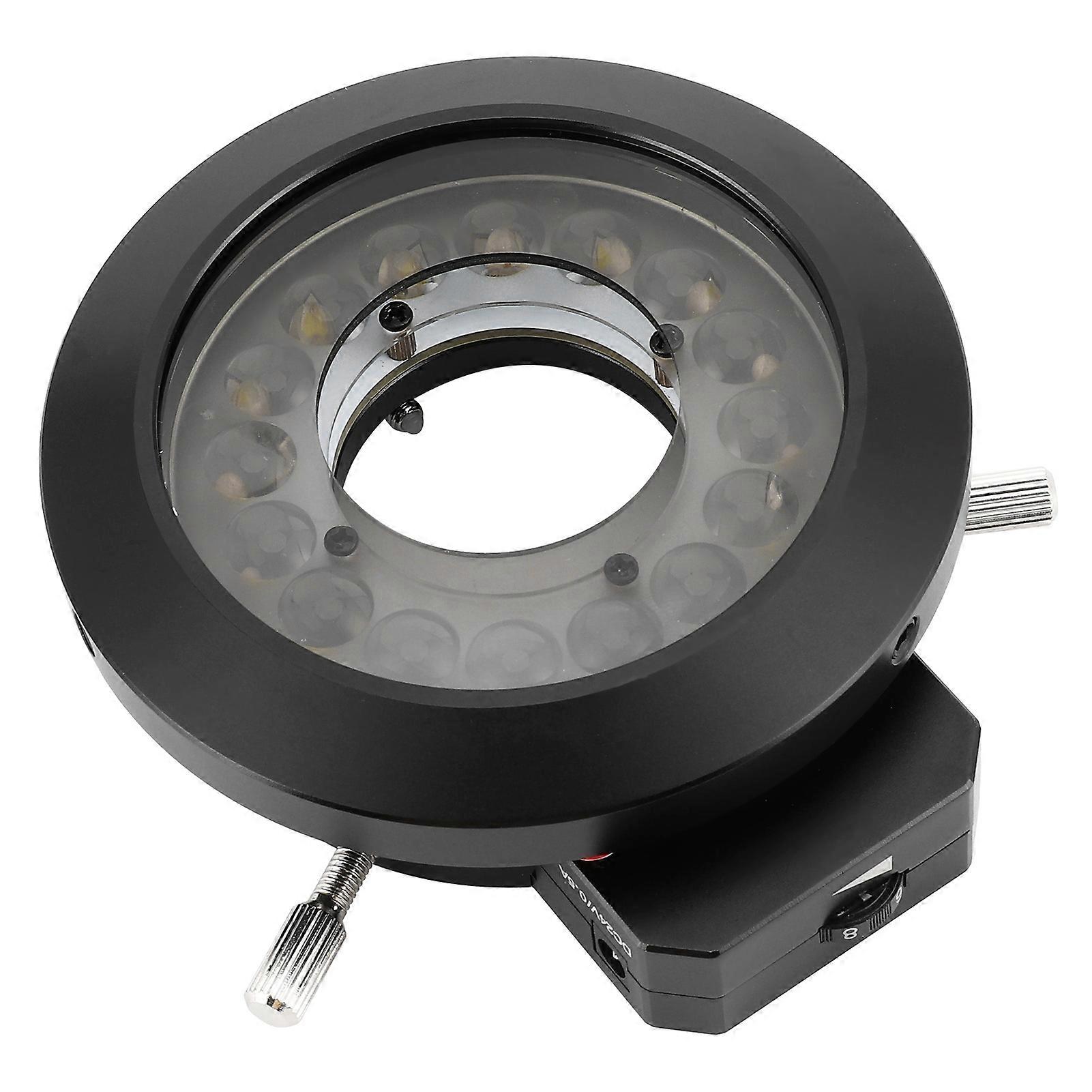 KP-P100A Microscope 16LED Ring Light Source with Polarizer 62mm Brightness Adjustment