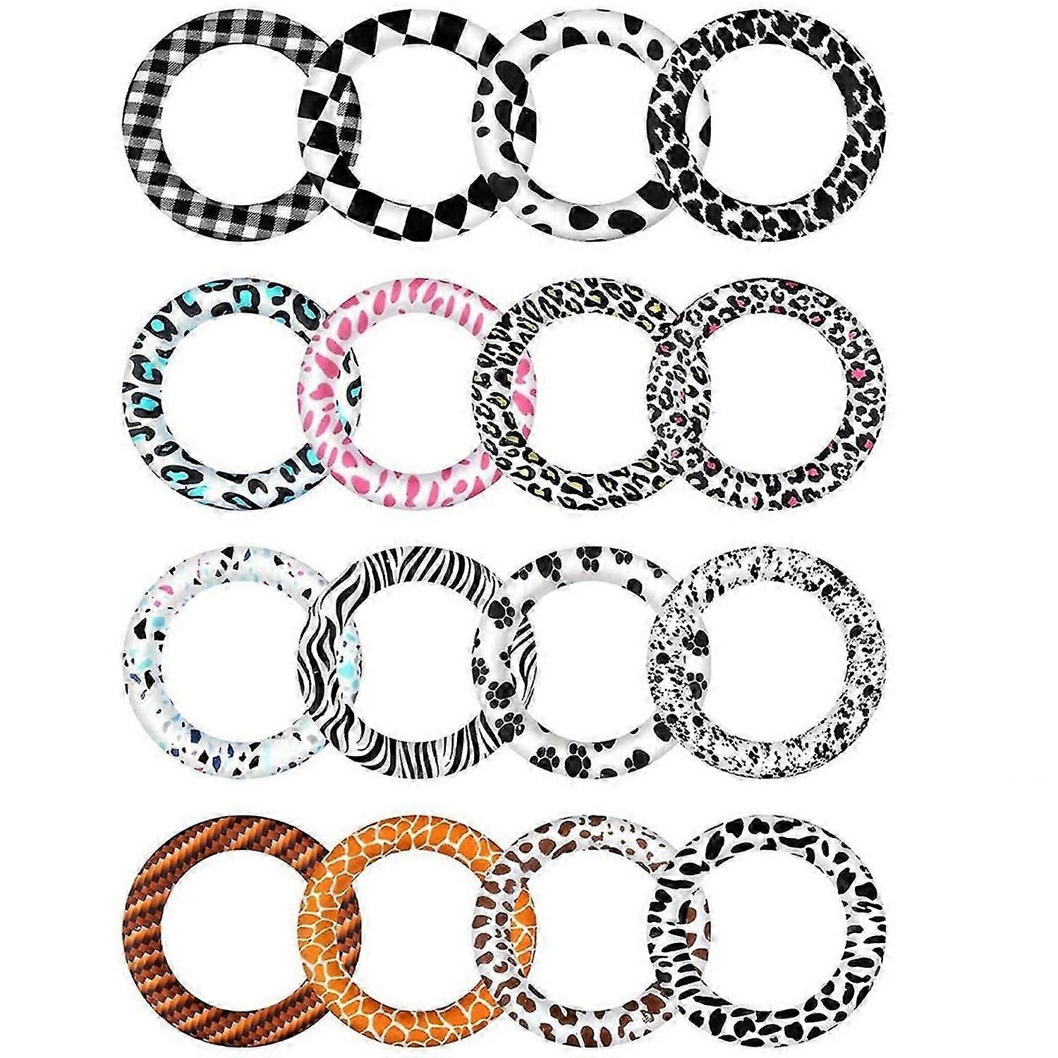 16 Pcs Silicone Beadable O Ring 65mm Round Silicone Loop