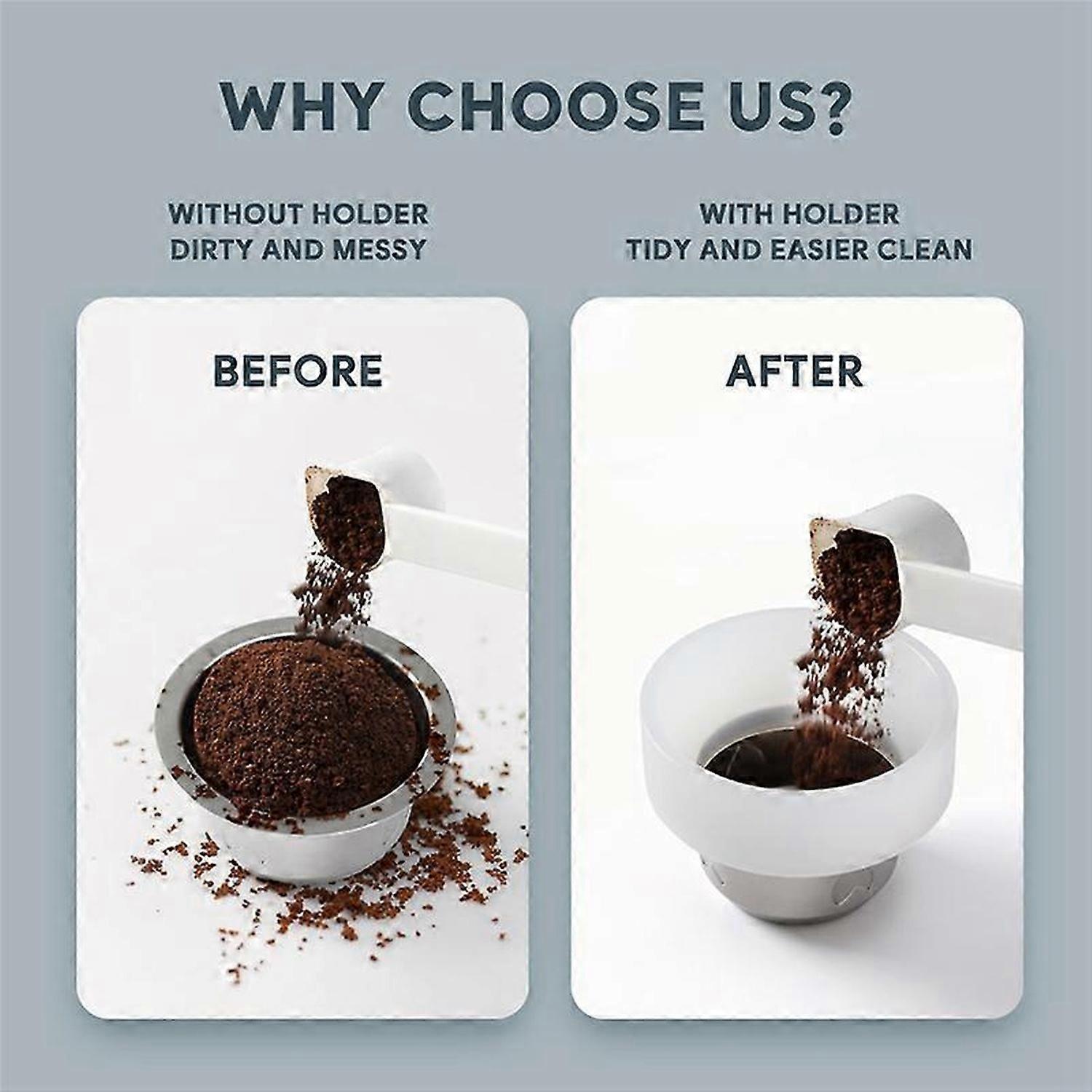 Plastic Cloth Powder Fixed Ring Reusable Coffee Capsule Accessories