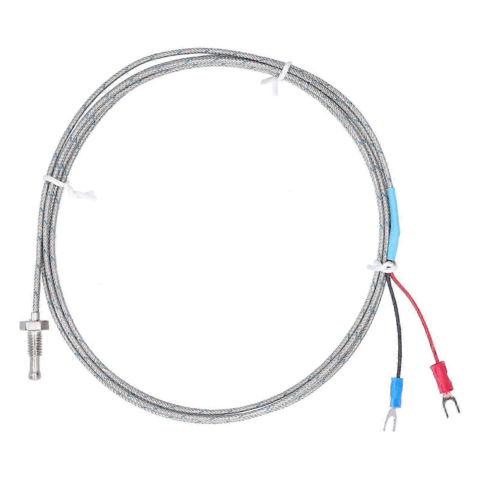 Thermocouple Sensor WRNT?02 M8 Thread Screw Red Black Wire K Type Screw Temperature Probe