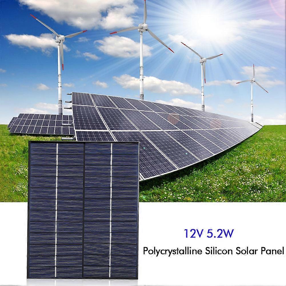 5.2W 12V Polycrystalline Solar Panel Module Lightweight 146g