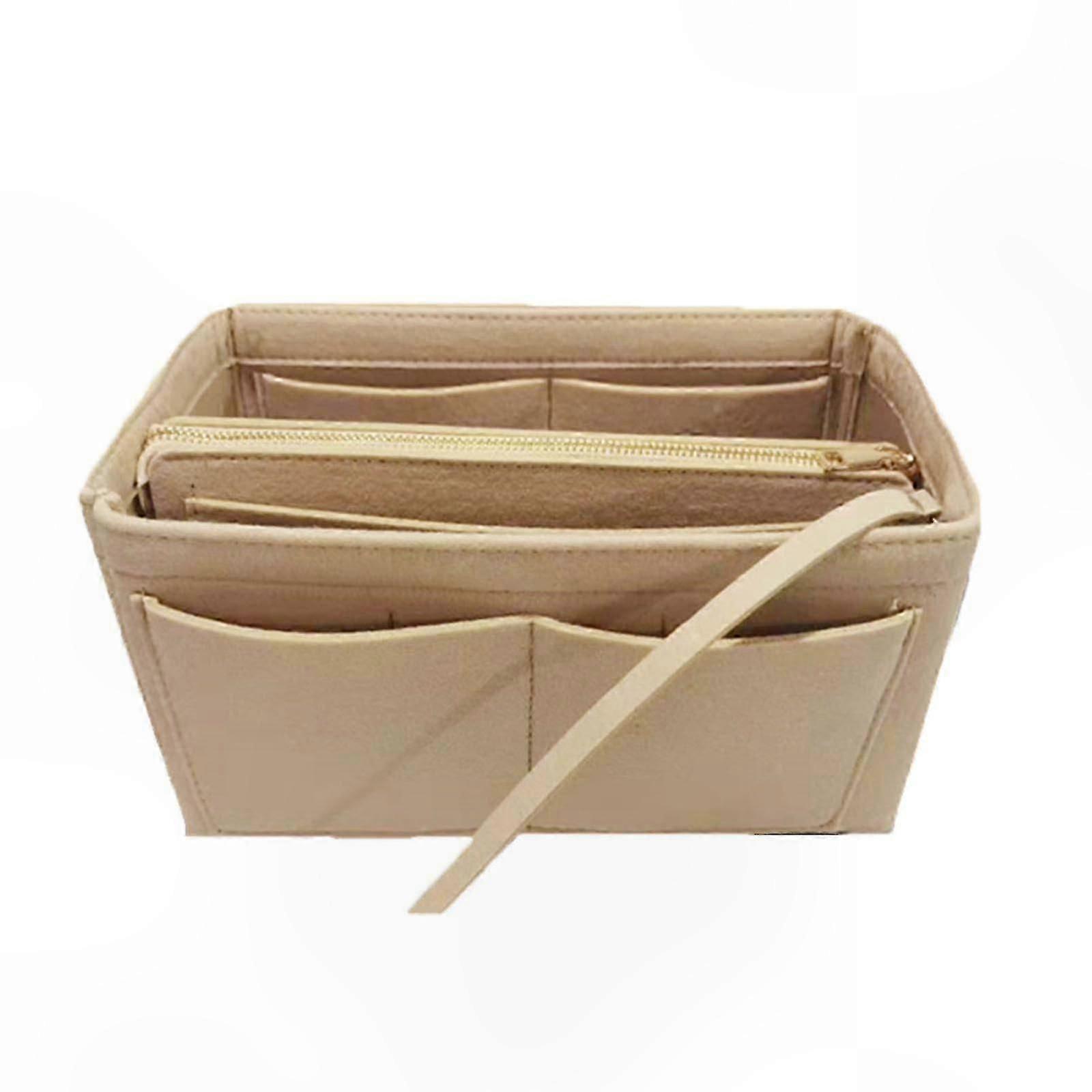 Felt Handbag Organizer with Multiple Pockets, Adjustable Sizes for Purse Storage Solutions