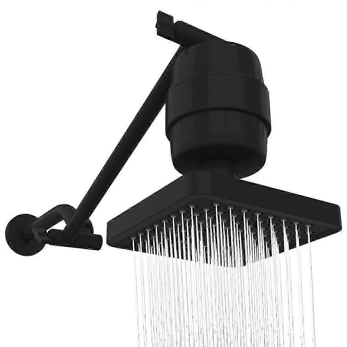 High Pressure Rain Shower Heads with Stage Filter Capsule & Adjustable Shower Arm Extension - Showe