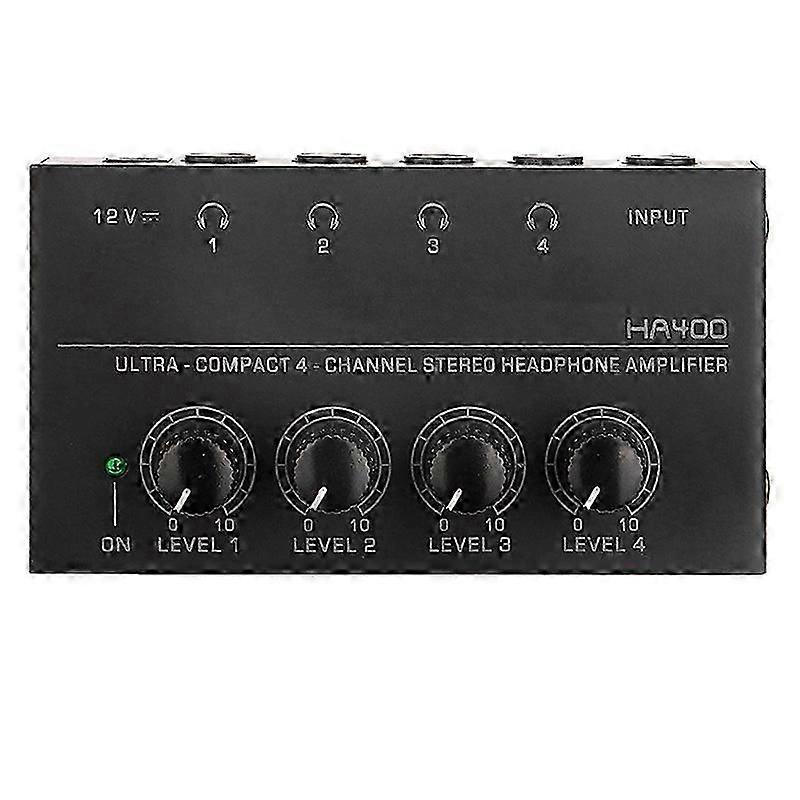 HA400 Headphone Amplifier 4-Way Monitor Headphone Amplifier Headphone Monitor Amplifier with EU Plu