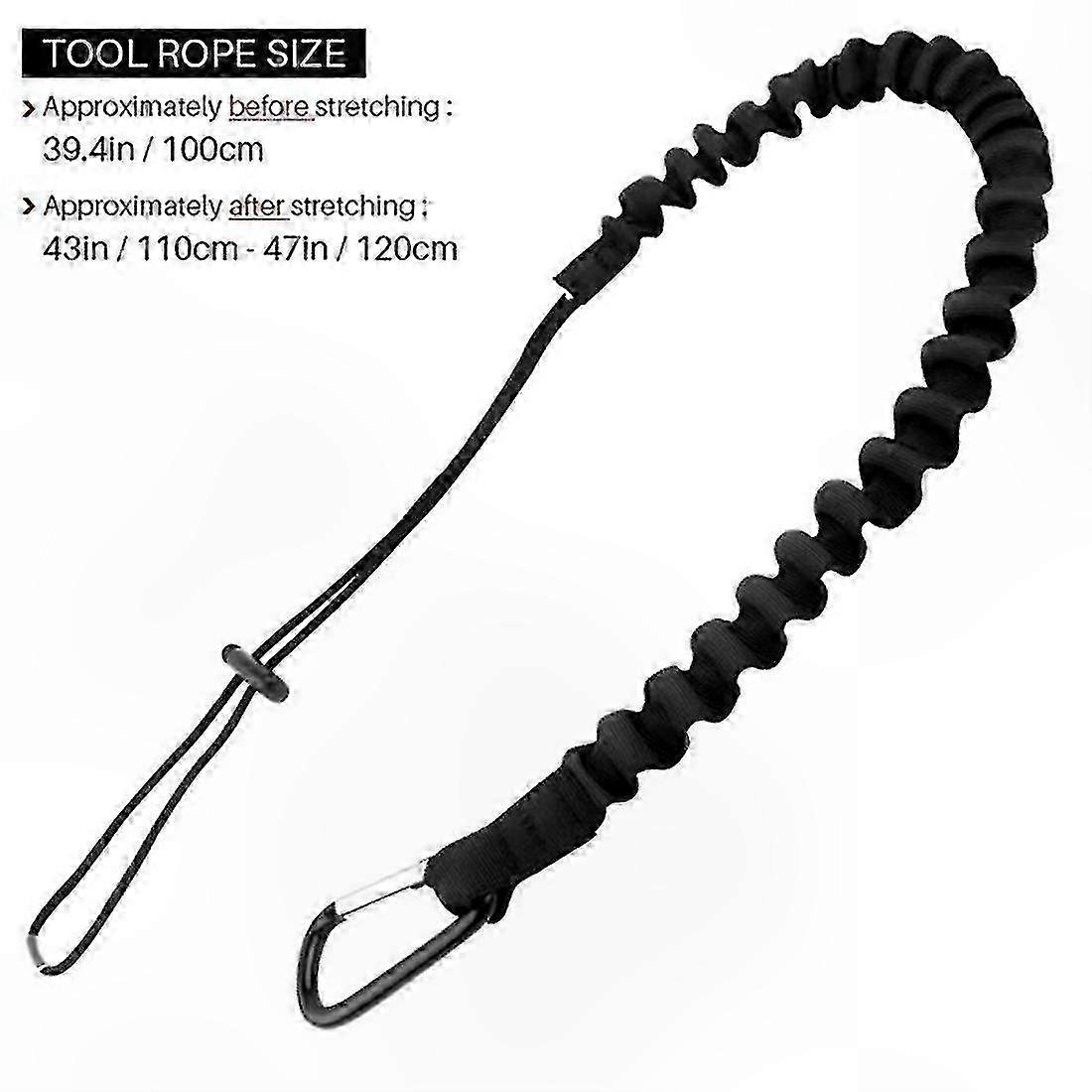 6-Pack Retractable Tool Lanyards, Elastic Outdoor Safety Rope for High-Altitude Work and Fall Prevention, Durable and Reliable Solution