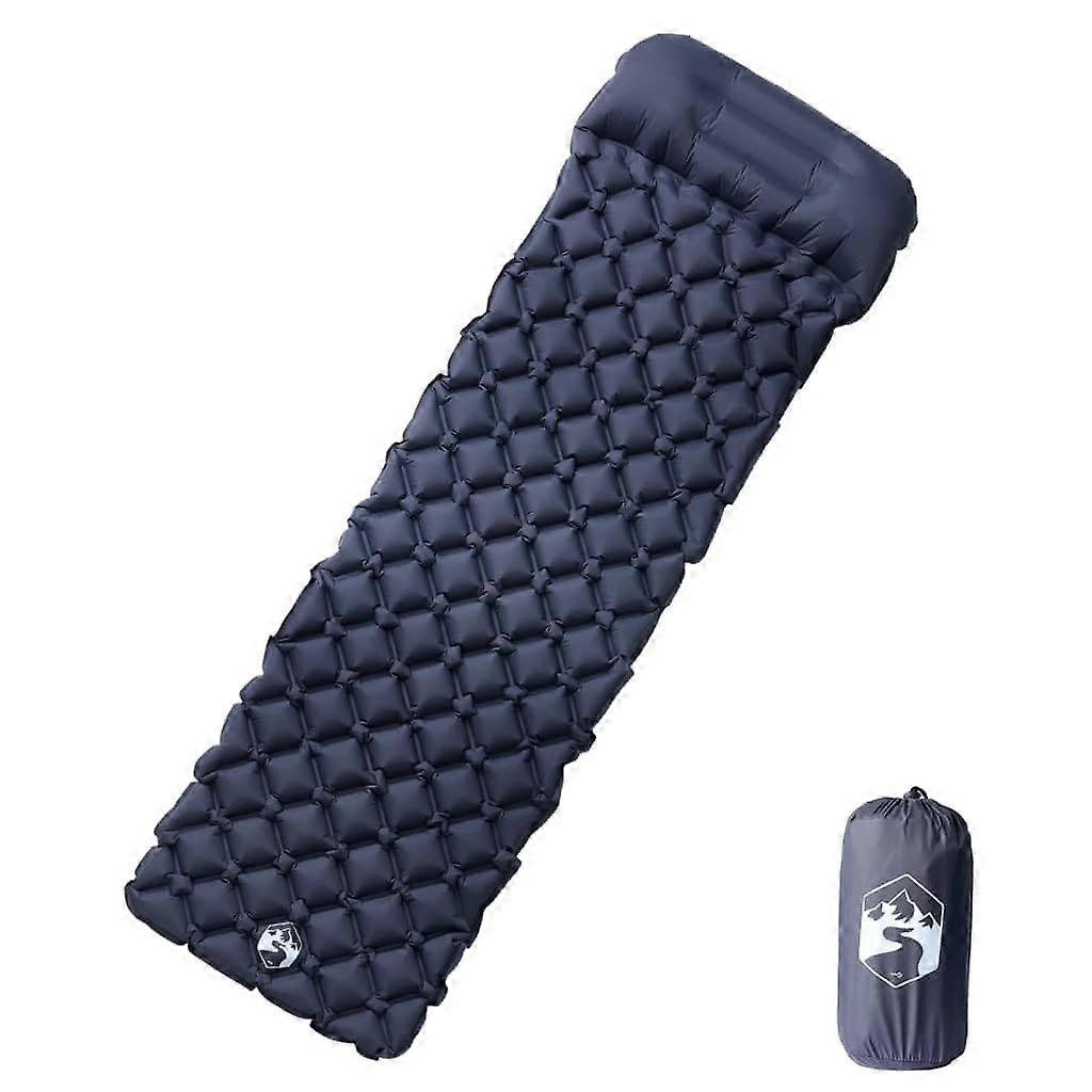 Inflating Camping Mattress With Integrated Pillow Grey Color Model 4007108