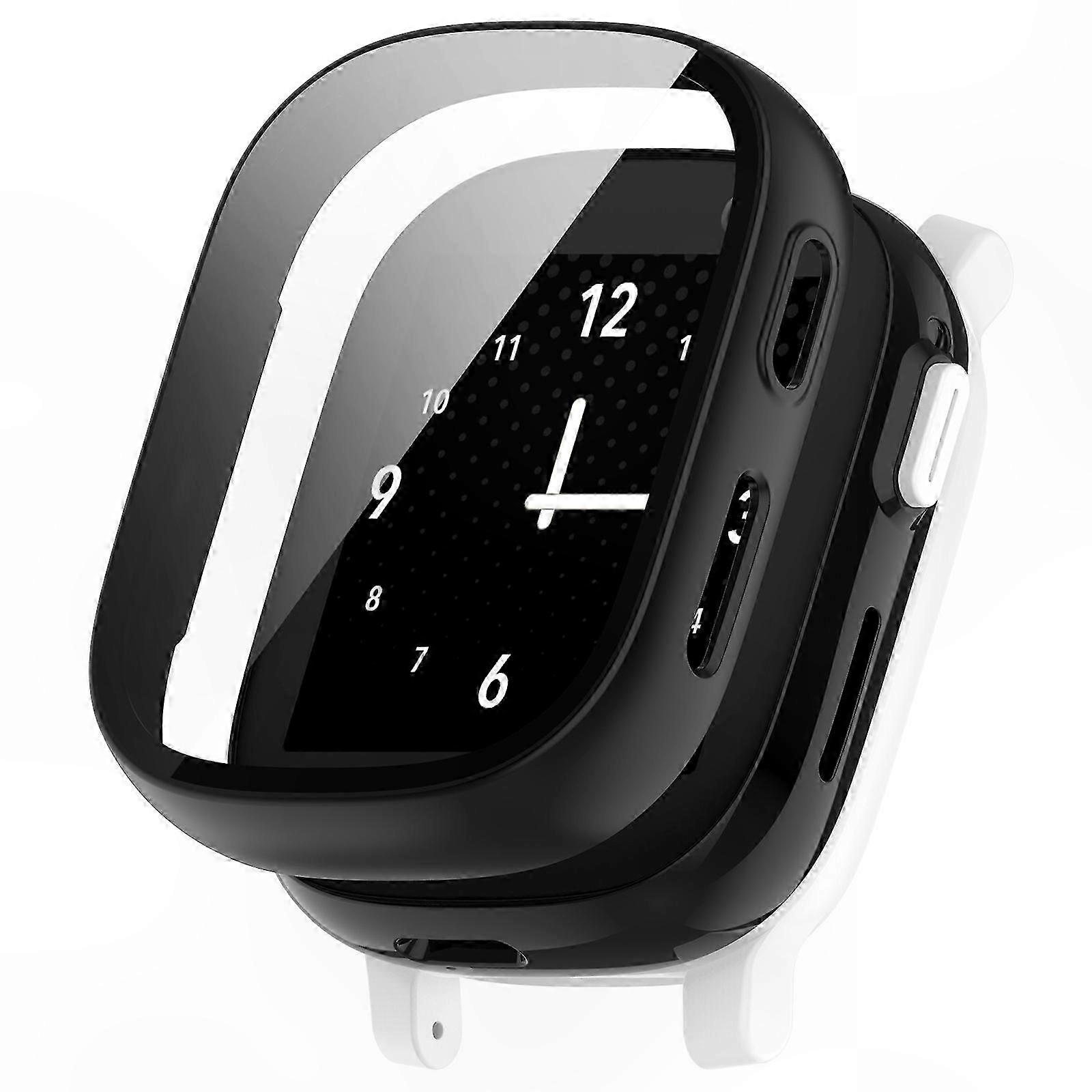 Durable PC Case for Kids Smartwatch with Tempered Glass Protector