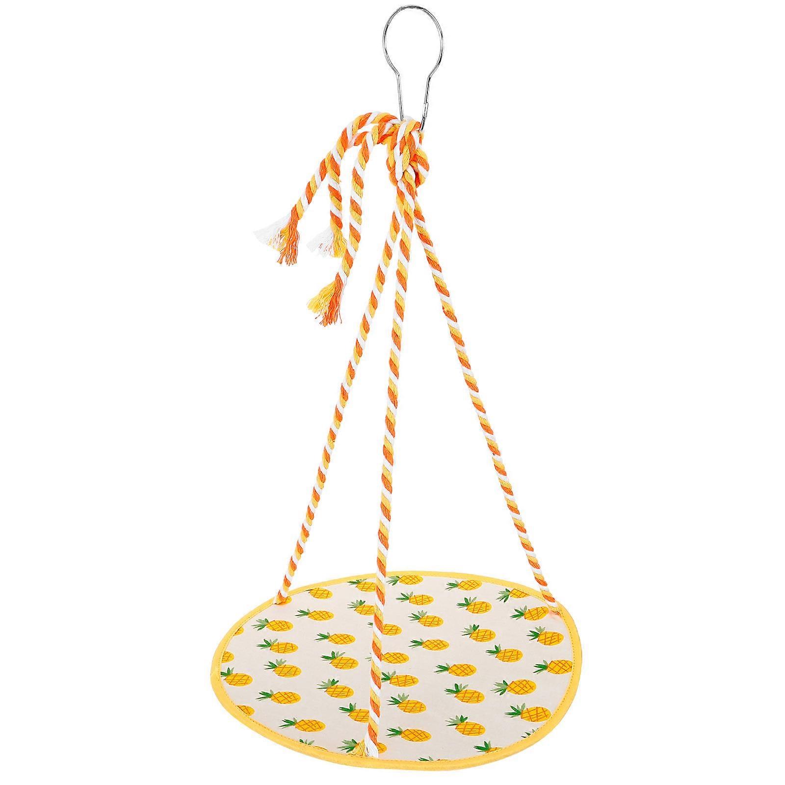 Pet Hammock for Small Reptiles Yellow Cloth Squirrel Hamster Swing