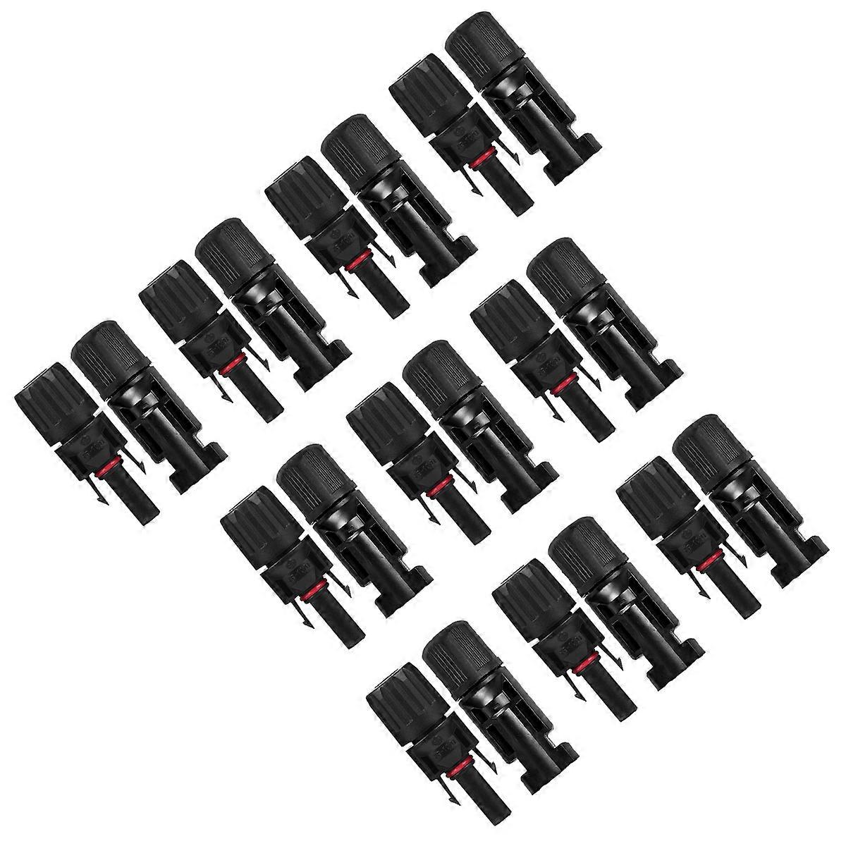 Solar Panel Connector Plug for Outdoor Use 10Pair Cable Connectors