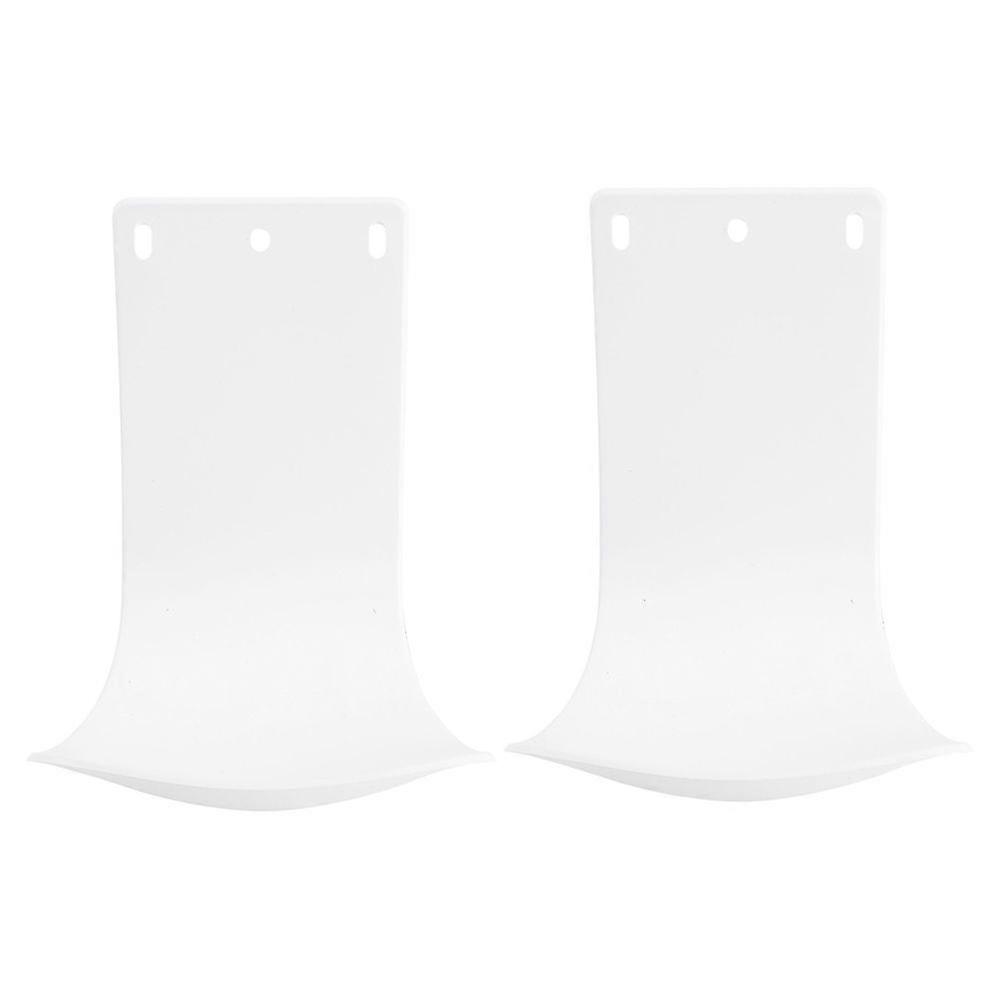 2Pcs Universal ABS Wall-mounted Handwashing Machine Soap Dispenser Trays (White)