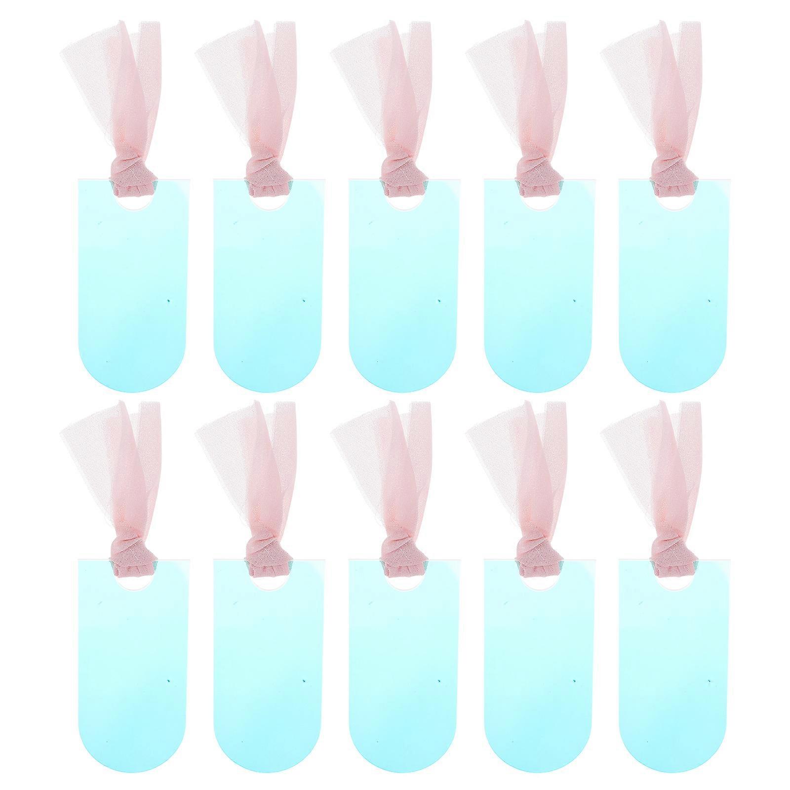 Acrylic Wedding Seating Tags for Reserved Chairs 4Sets with Ribbon
