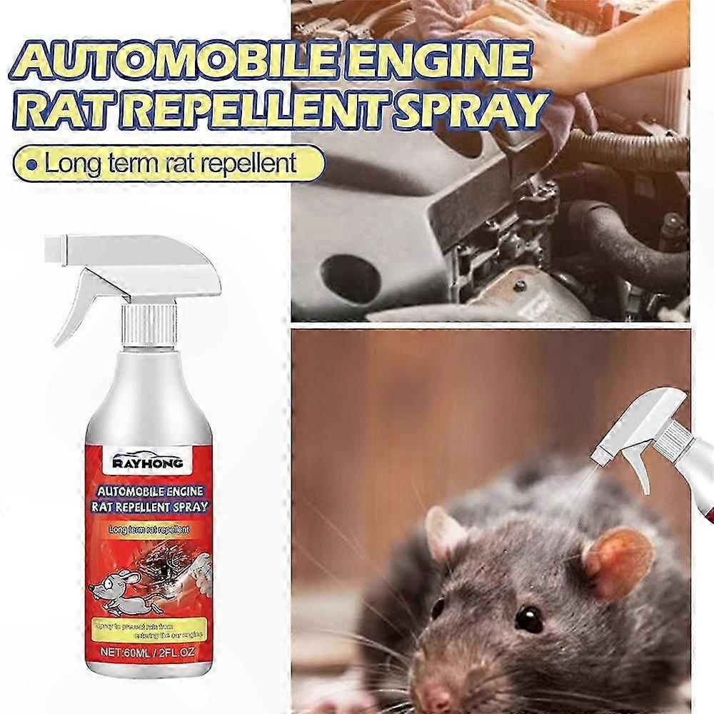 Natural Rodent Deterrent Spray for Vehicle Engines - Fresh Scent Protection Solution