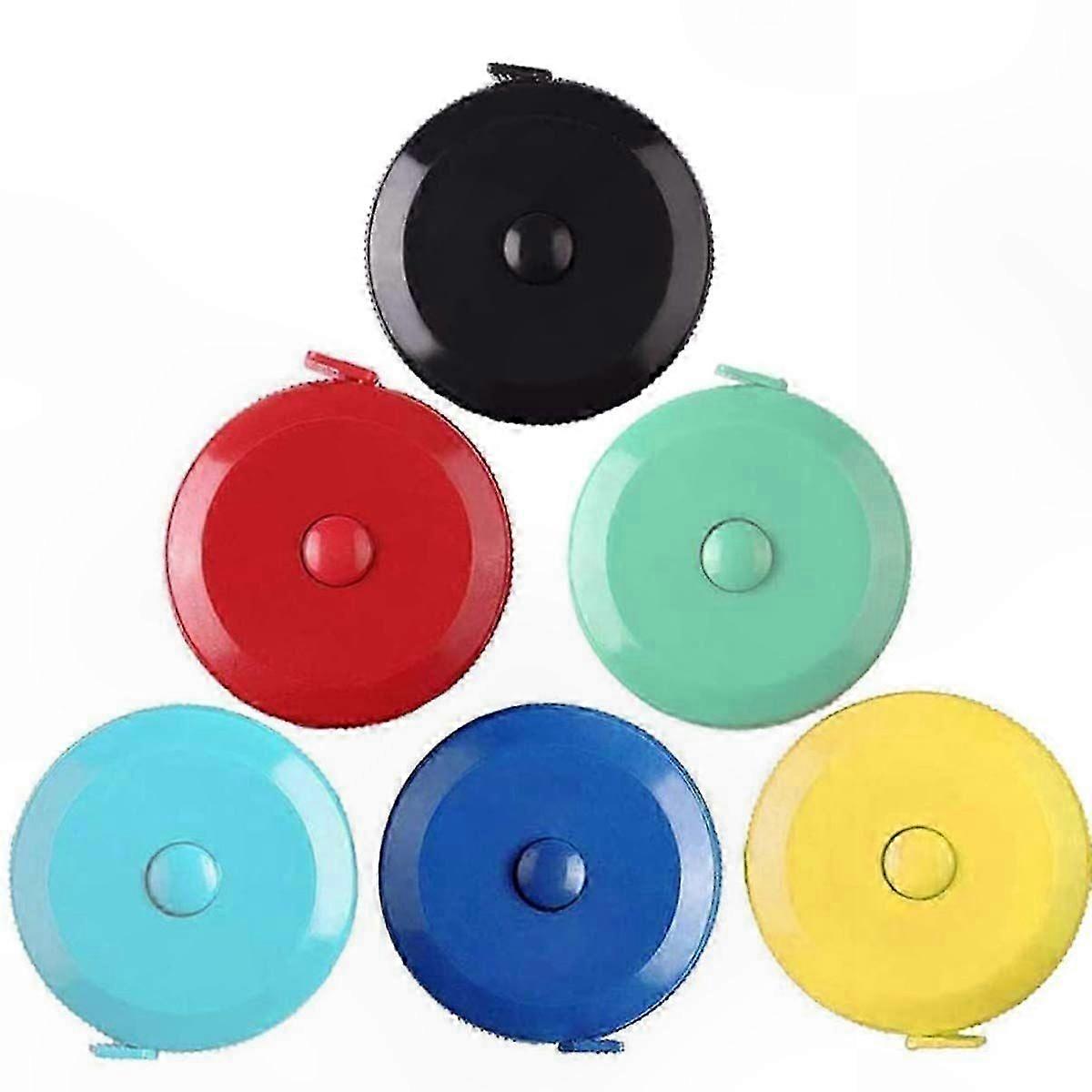 Retractable Soft Tape Measure, 60 Inch Double Scale, 150CM Measuring Tool, Pack of 6