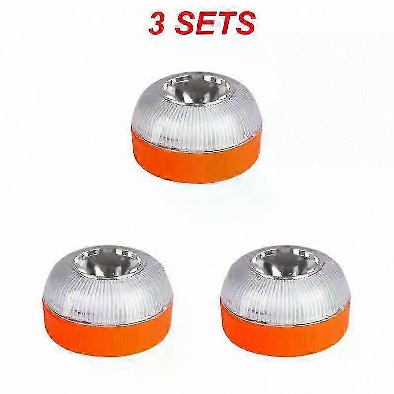 Rechargeable Magnetic V16 Emergency Beacon, DGT Approved Car Safety Light Induction Lamp, 1/2/3Pcs Portable Warning Device