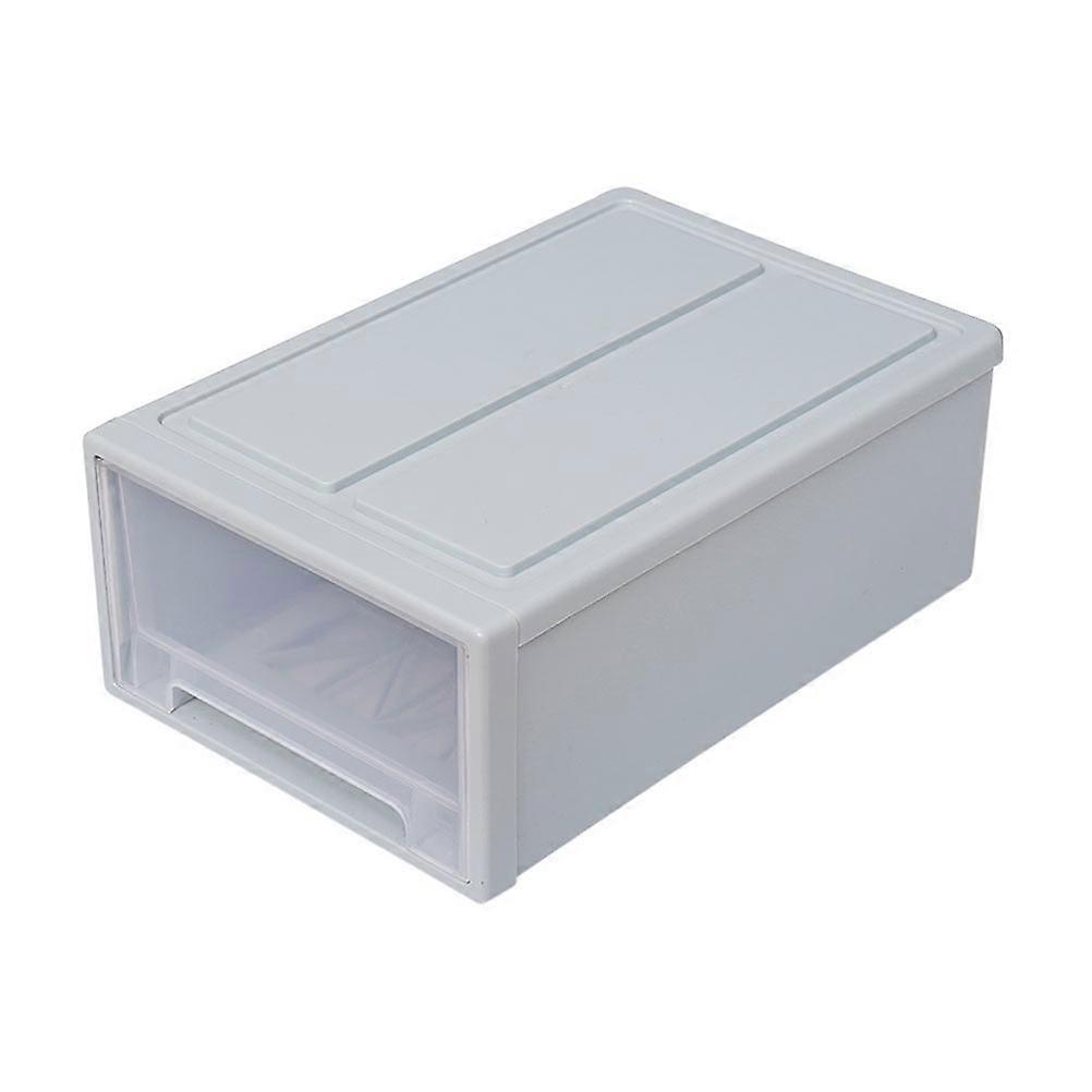 Household Plastic Storage Box Clothes Organizer with Drawer 2Pcs