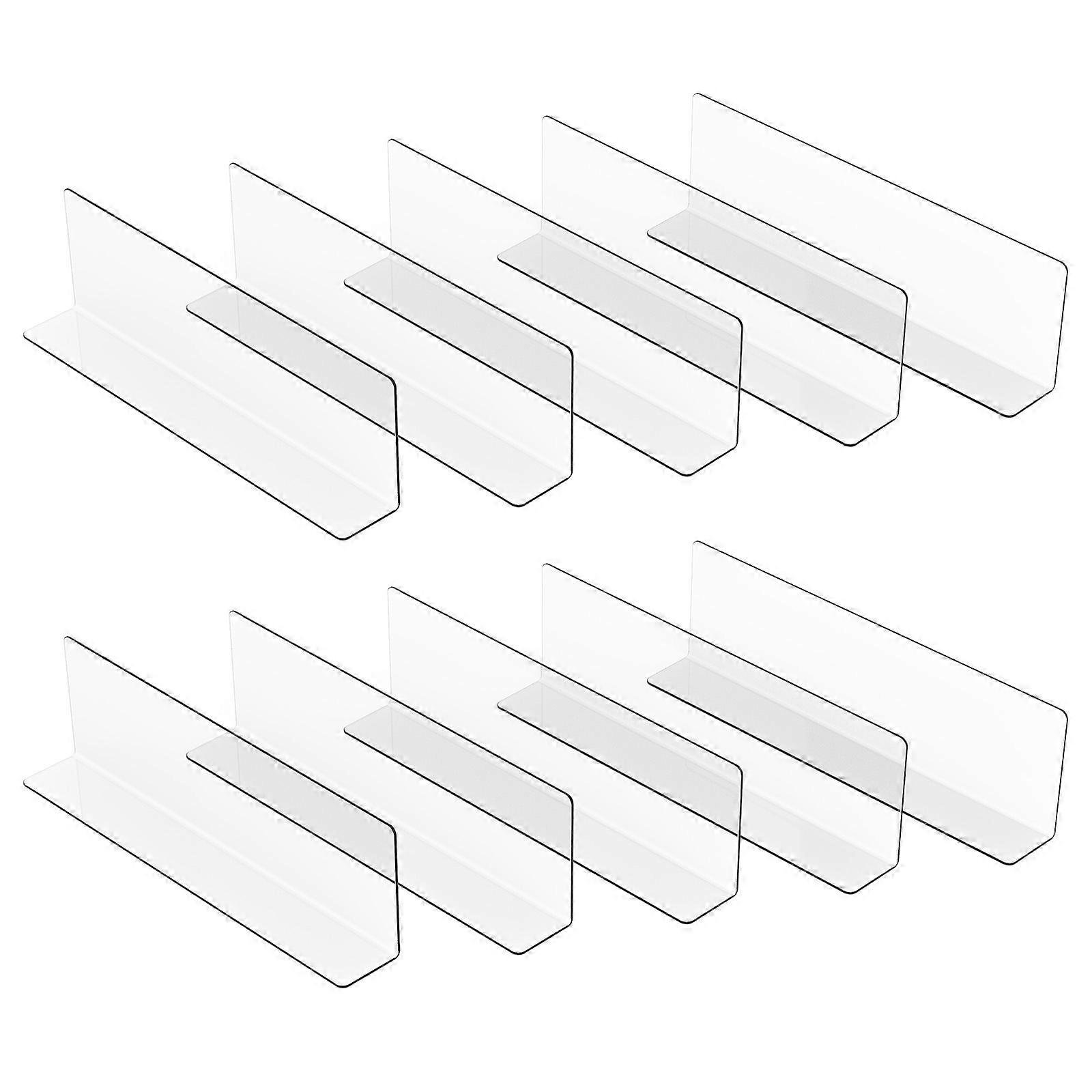 Classification Baffle for Store Use 70Pcs Plastic Shelf Divider