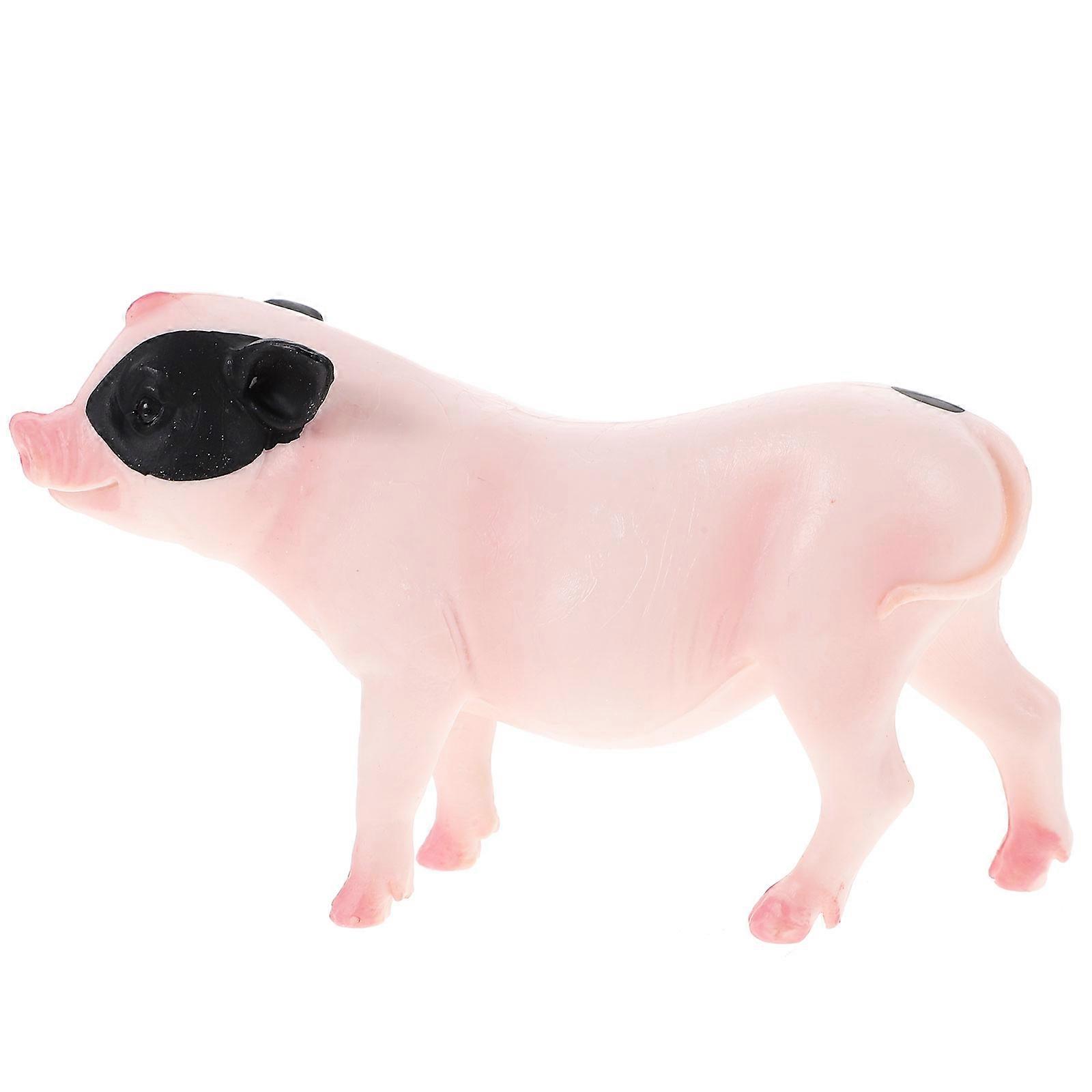 Artificial Pig Model for Decor 5Pcs Plastic Realistic Simulation Animal Figures