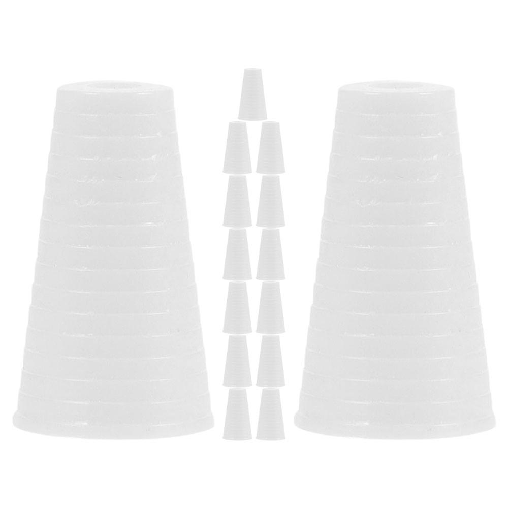 White Plastic Blind Cord Knobs for Curtain Pull Cord 250Pcs Pack