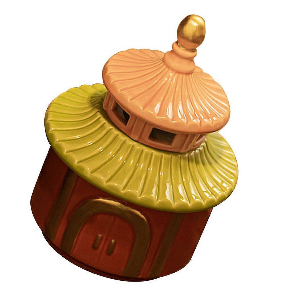 Incense Burner Ceramic Coil Holder for Home 4Pcs Decorative Set