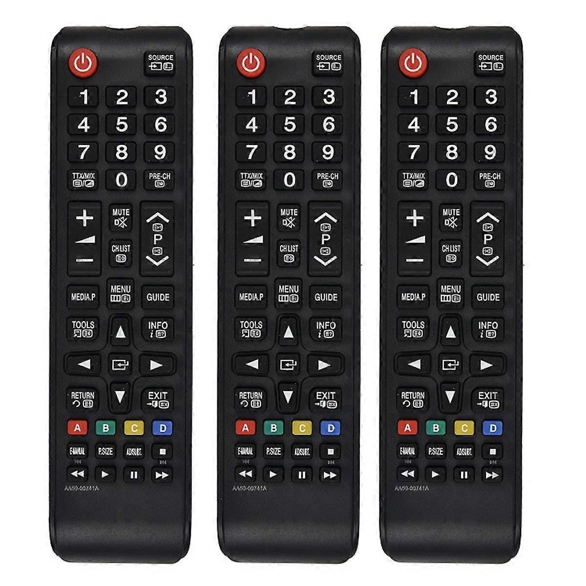 3PCS TV Remote Control for LE32C457C6H AA59-00741A Replacement Smart 
