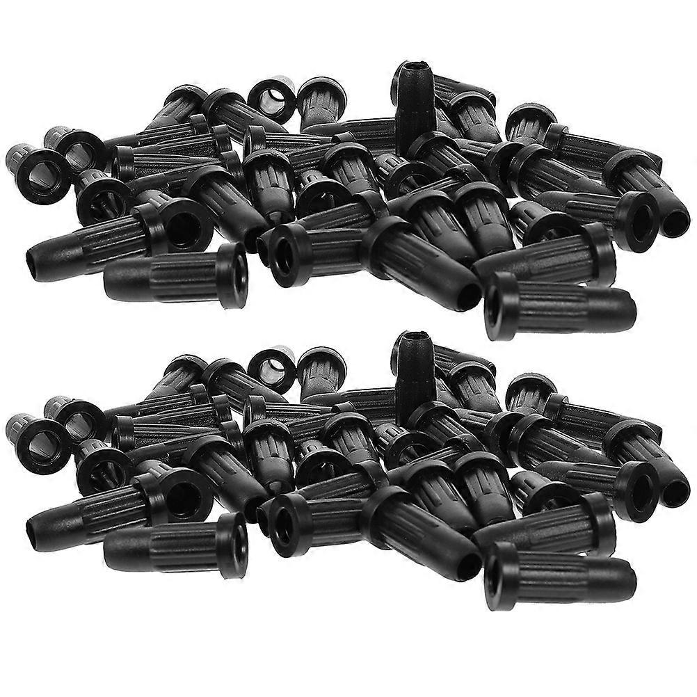 Stool Swivel Caster Wheels Protector Cover for Chair 225Pcs Black
