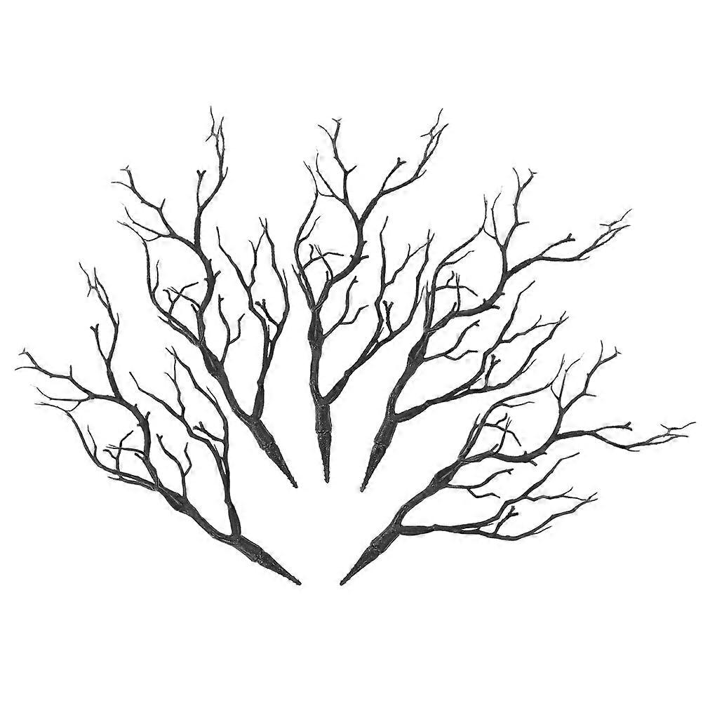 Black Artificial Antler Branches Dry Tree Twigs for Decoration 15Pcs