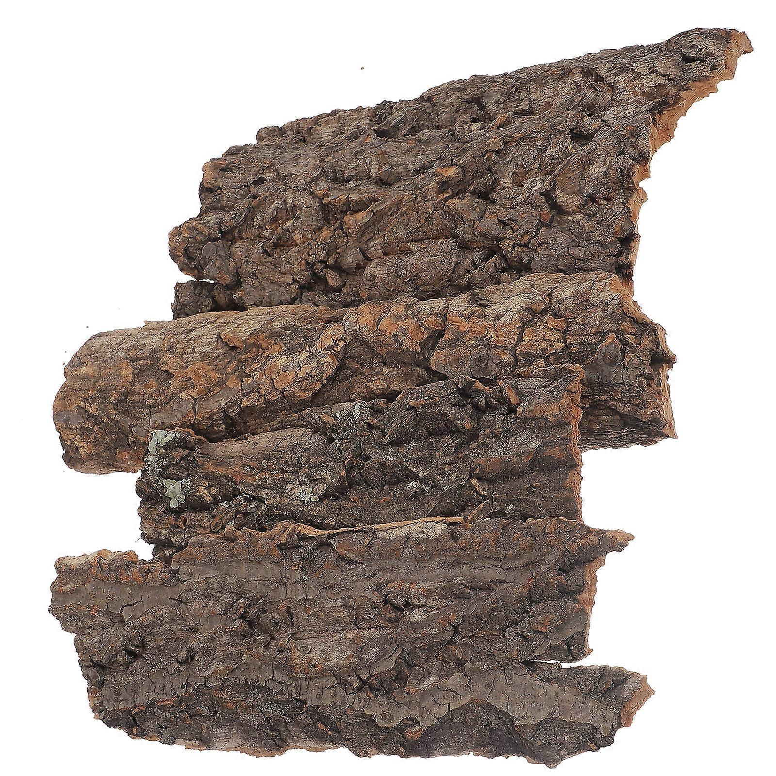 Natural Bark Decor 4Pcs Climbing Platform Tree Bark Perfect For Reptile Hide In Pet Enclosure