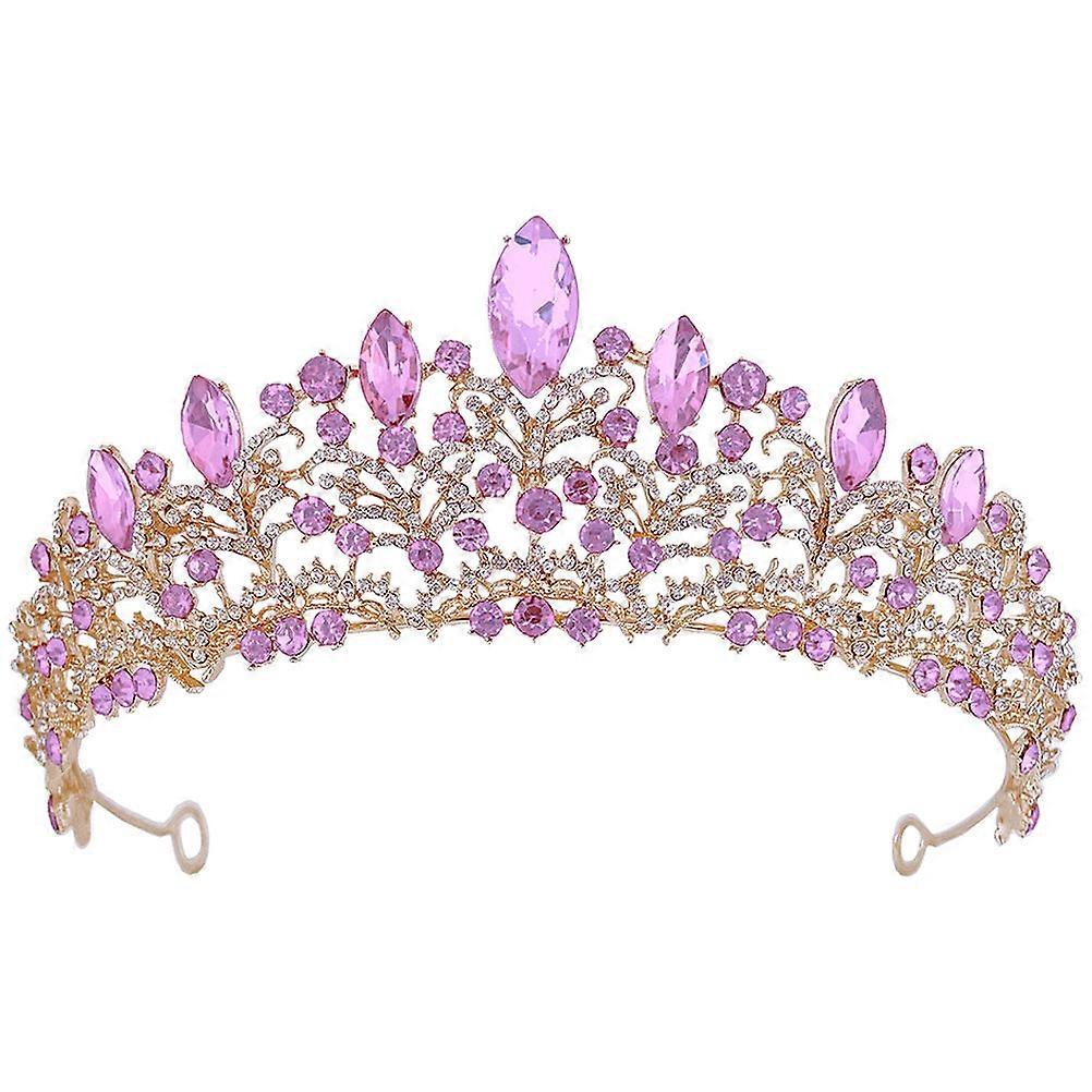 Shining Design Bridal Headdress Crown Shape Photography Prop for Dance Parties and Pageants in Multi Color 1Set