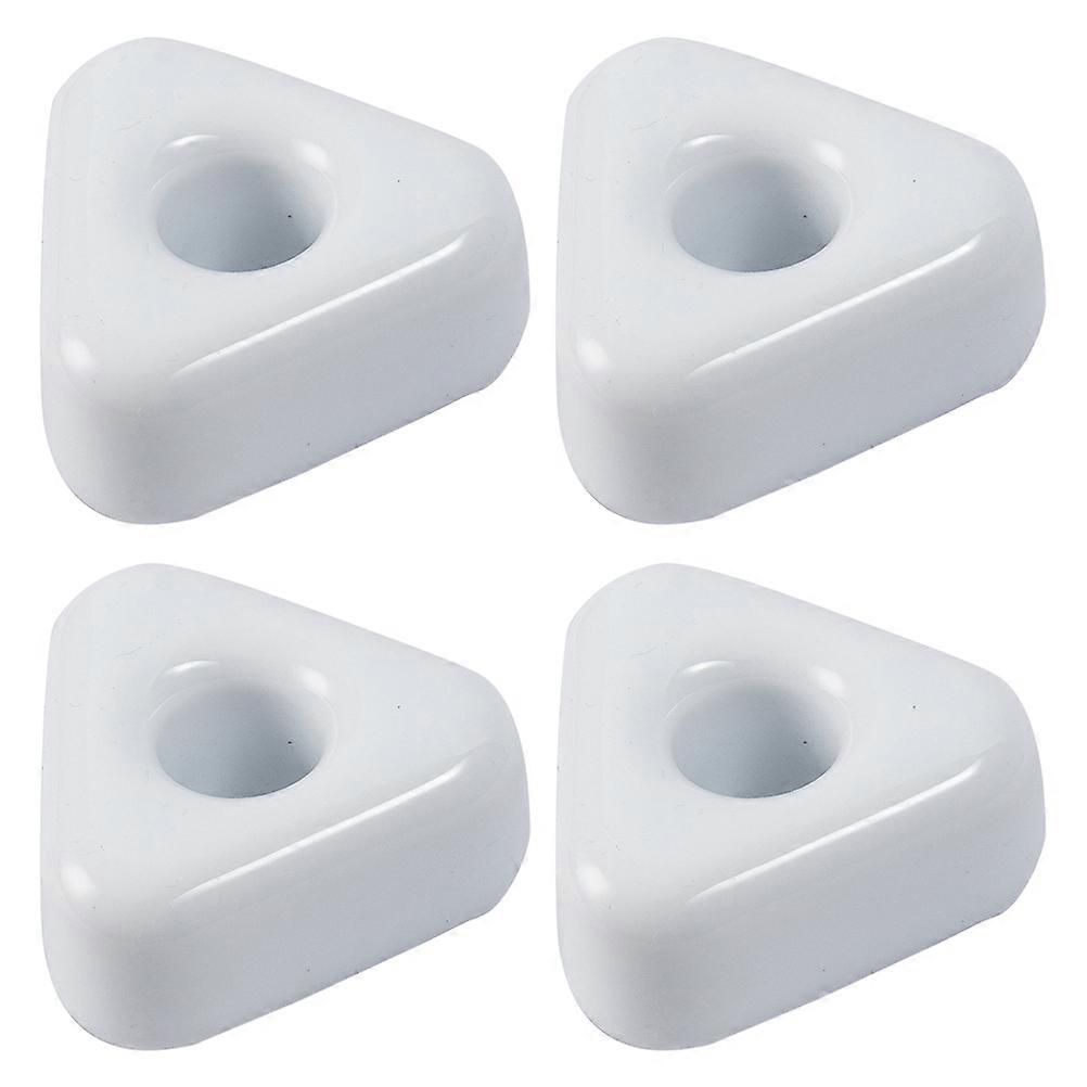 White Ceramic Toothbrush Holder for Bathroom with 8Pcs Desktop Stand