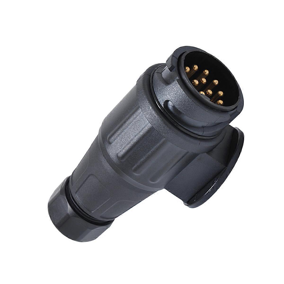 13 Pin Plug Adapter Trailer Connector Plastic Electrical Adapter for Trailer 4Pcs