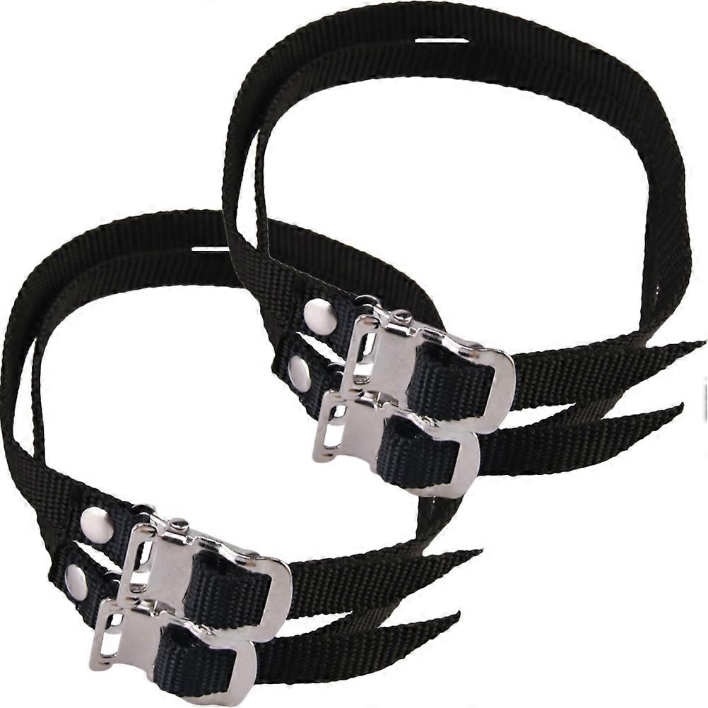Bike Pedal Straps For Cycling Use Fit Most Foot Sizes Comfortable Adjustable Design 8 Pcs
