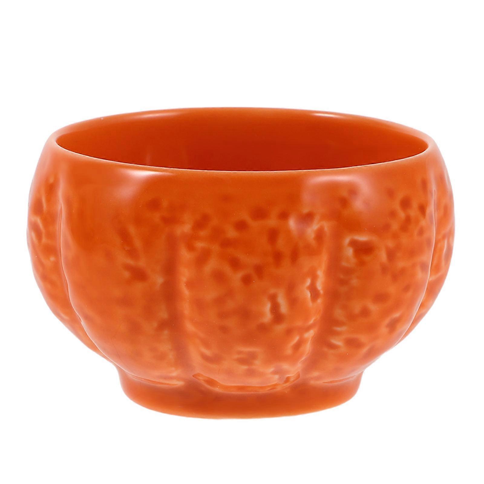 Decorative Tealight Holder Pumpkin Design For Home Decor During Fall With Ceramic Craftsmanship 5Pcs