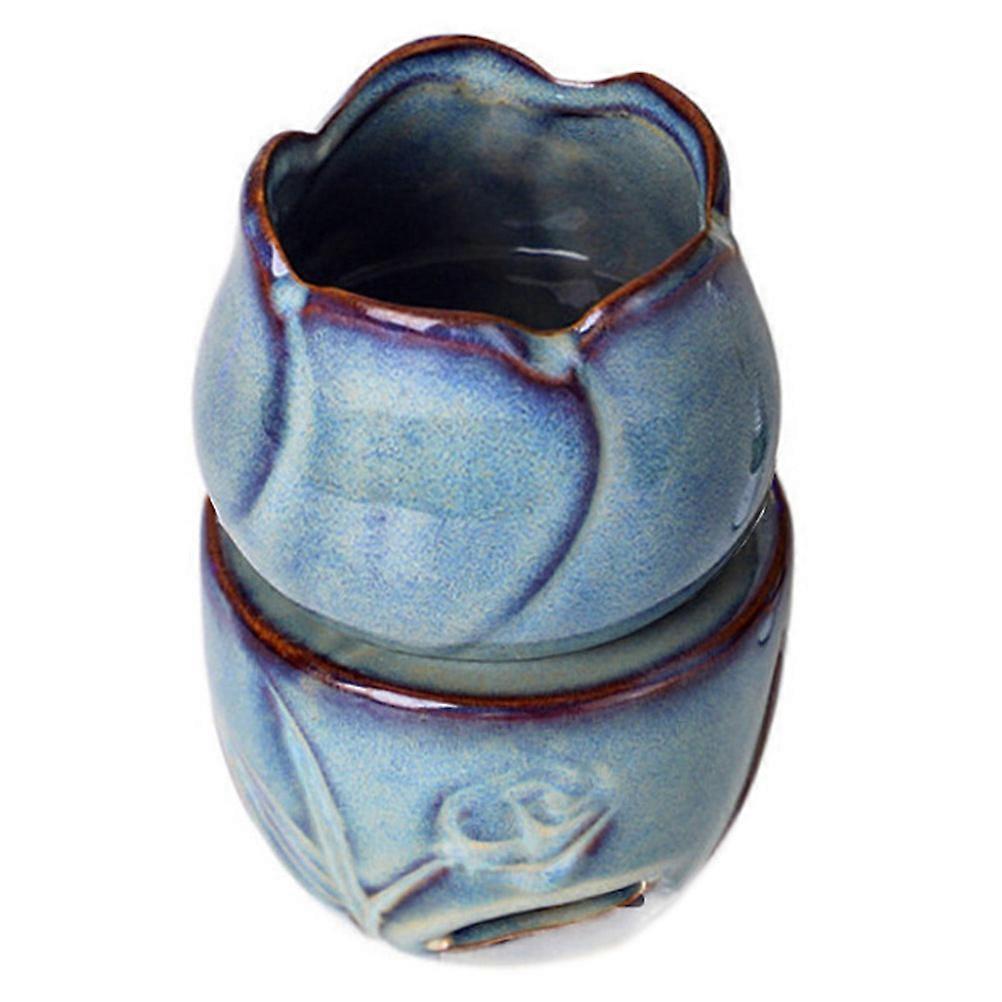 Ceramic Incense Burner Aroma Burner for Relaxation 2Pcs Set