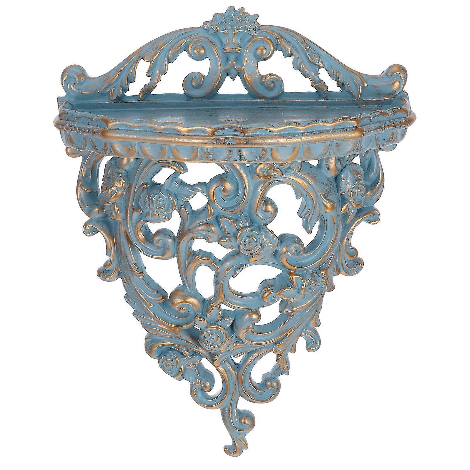 Resin Wall Mounted Storage Shelf for 2Pcs with Floating Shelf Design