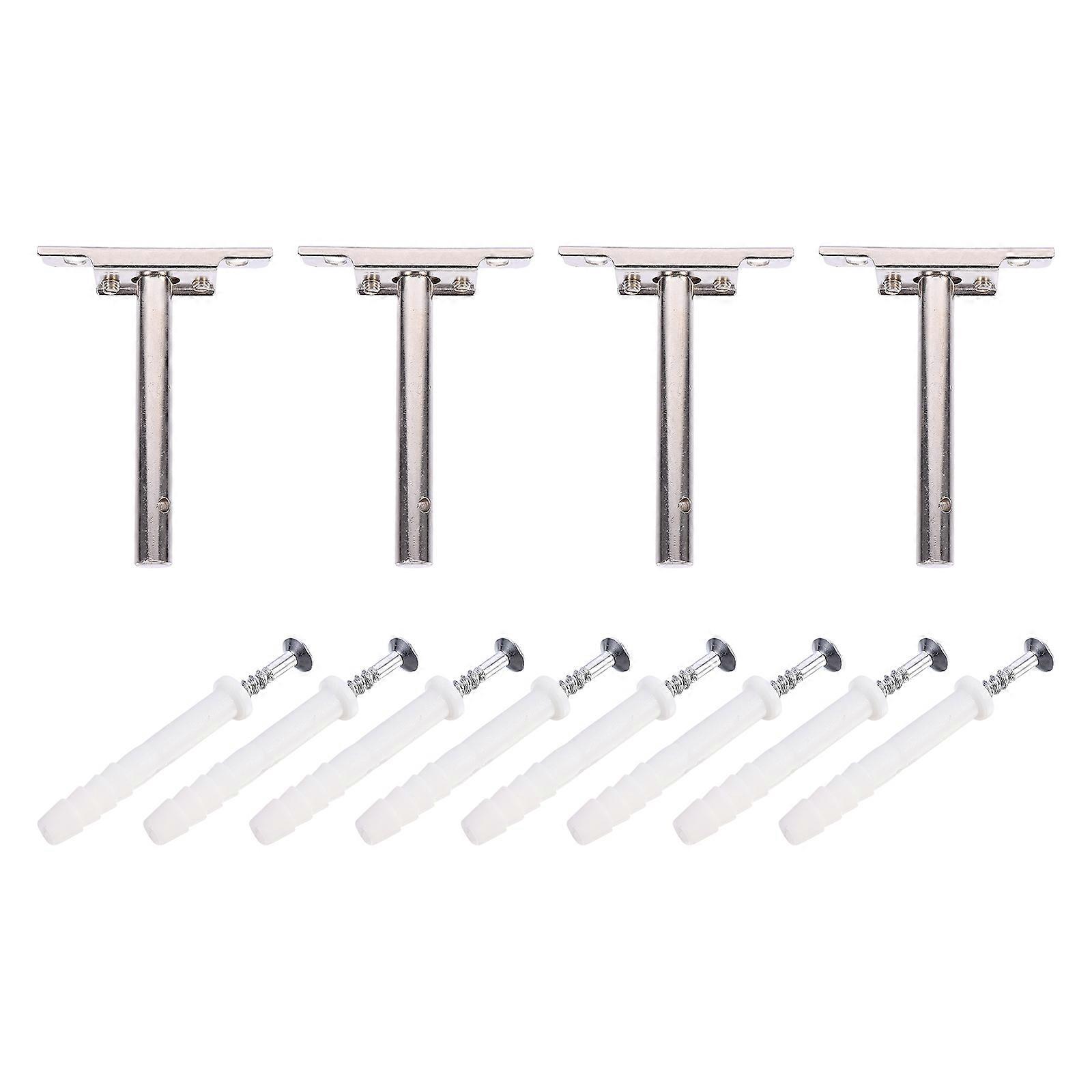 Hidden Brackets Shelf Bracket Concealed Blind Shelf Support 8Sets
