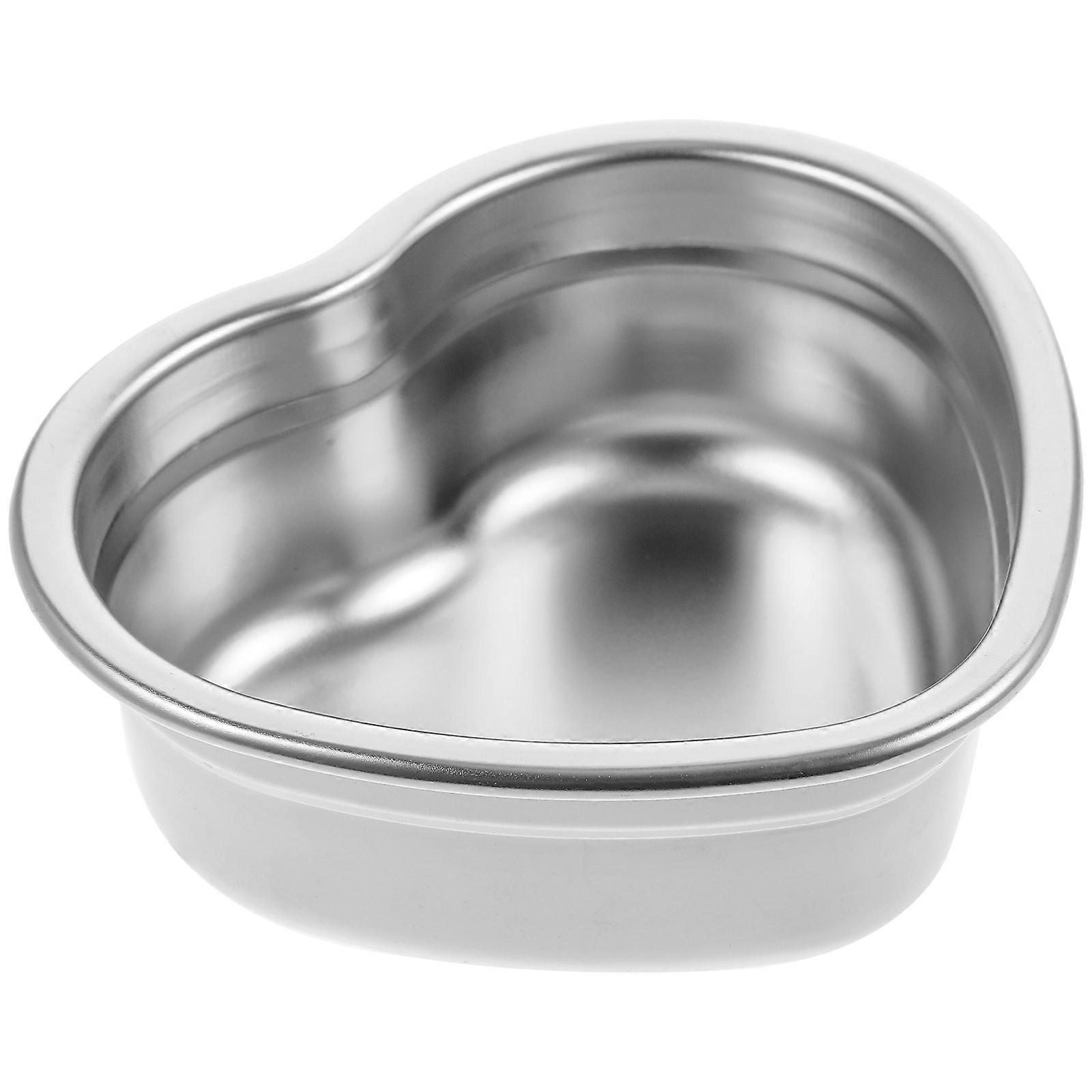 Serving Platter Heart Shaped Stainless Steel Dish for Kitchen Use 3Pcs