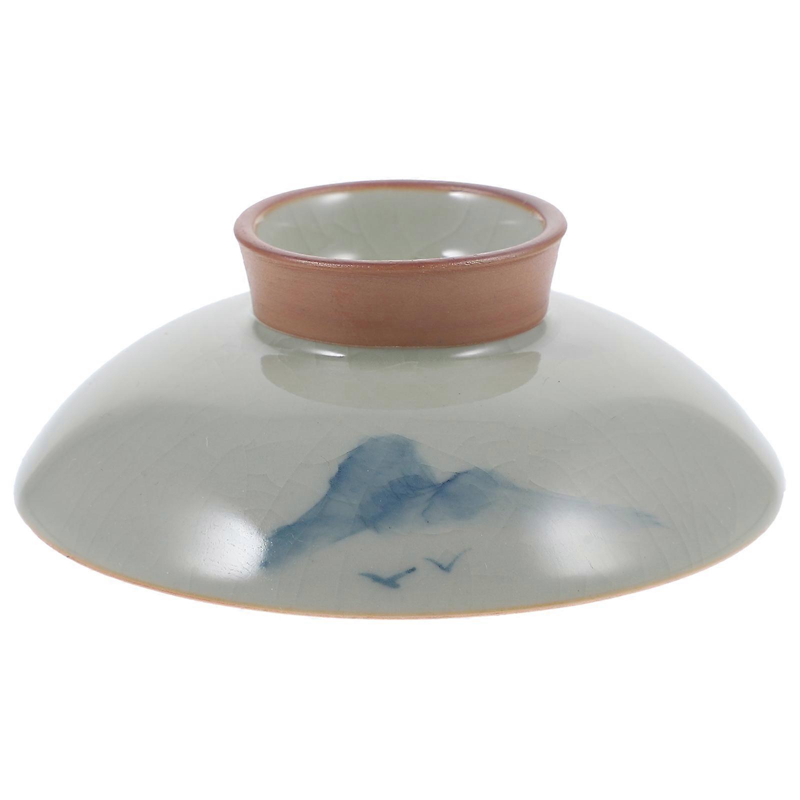 Teaware Cover Ceramic Lid for Home Use 5Pcs Functional Tea Cup Replacement