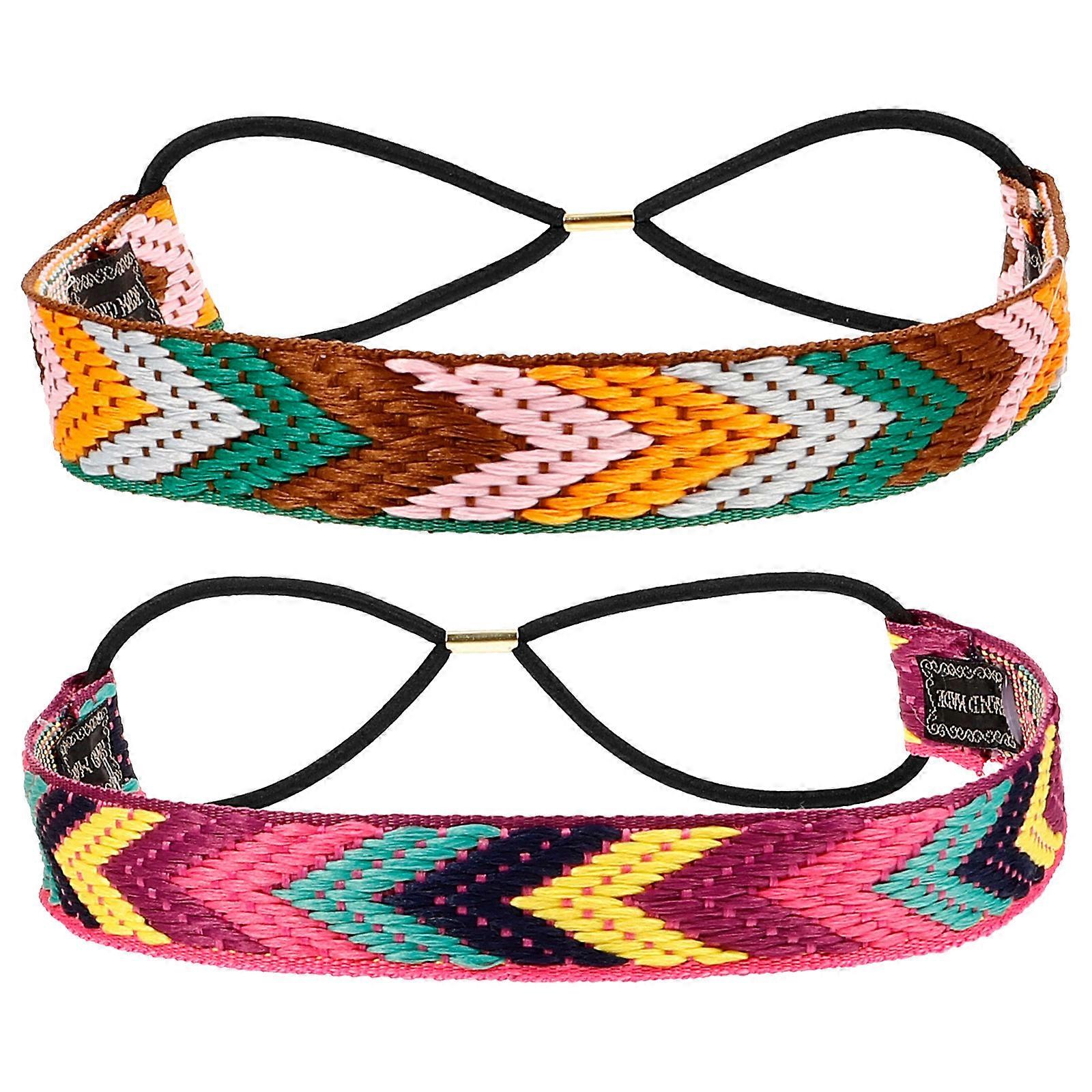 Sweat Absorbent Button Headband for Fitness 6Pcs Assorted