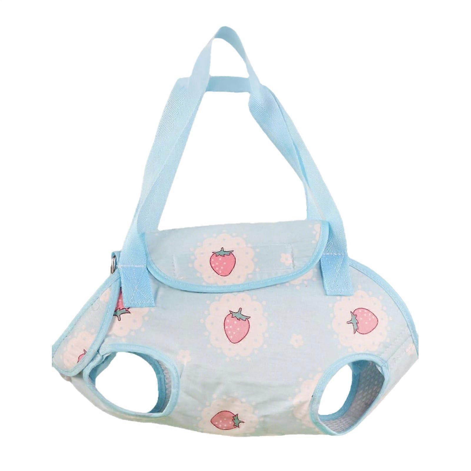 Cat Carrier Adjustable Pet Sling Foldable Tote Purse Portable Sling For Hiking Travel Outdoor Blue