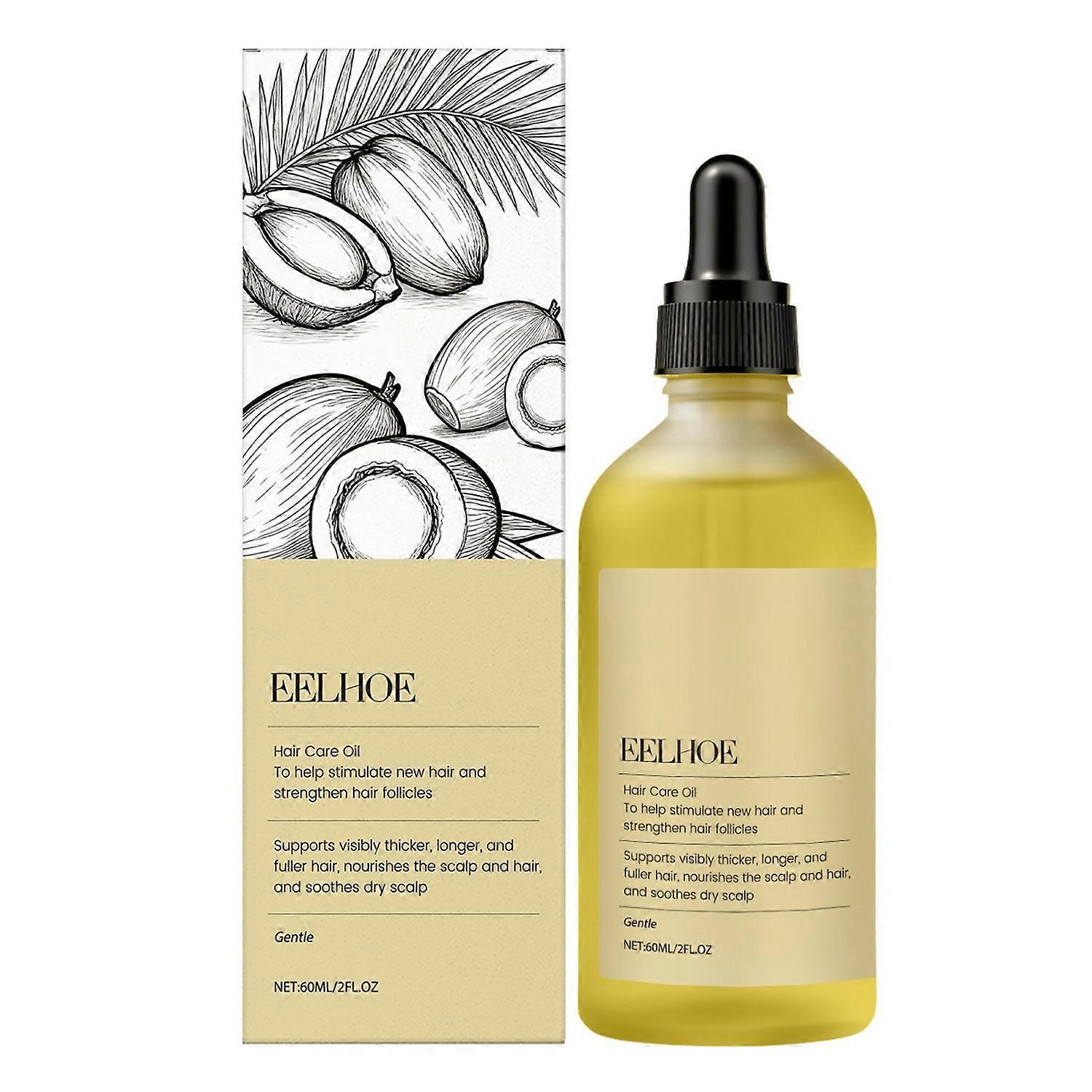 1-6PCS EELHOE Batana Hair Growth Oil 60ml For All Hair Types Nourishing Smoothing Scalp Treatment Na