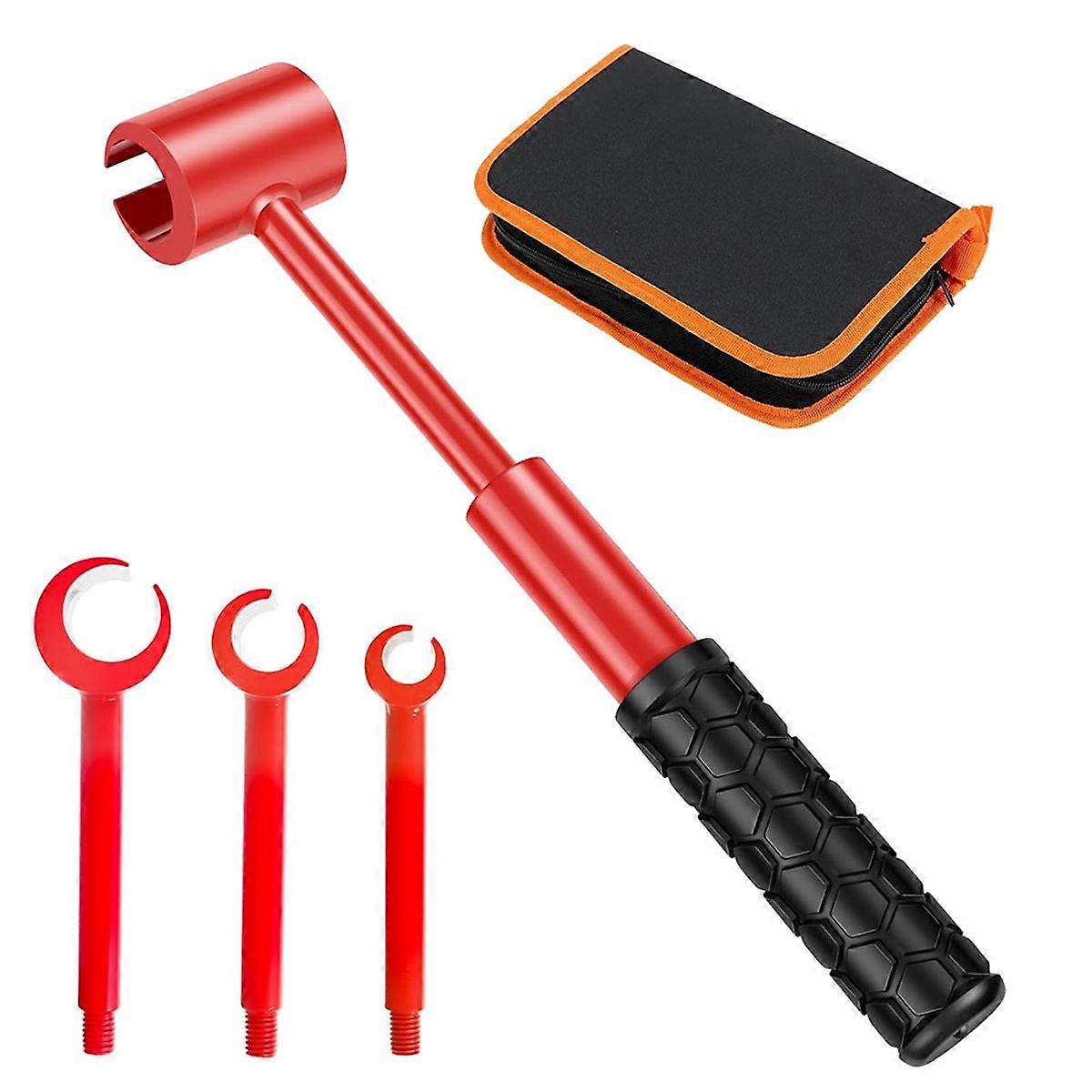Hinge Adjustment Wrench Set, 4 in 1 Door Hinge Adjustment Tool Steel Adjusting Wrench, for Residential and Commercial