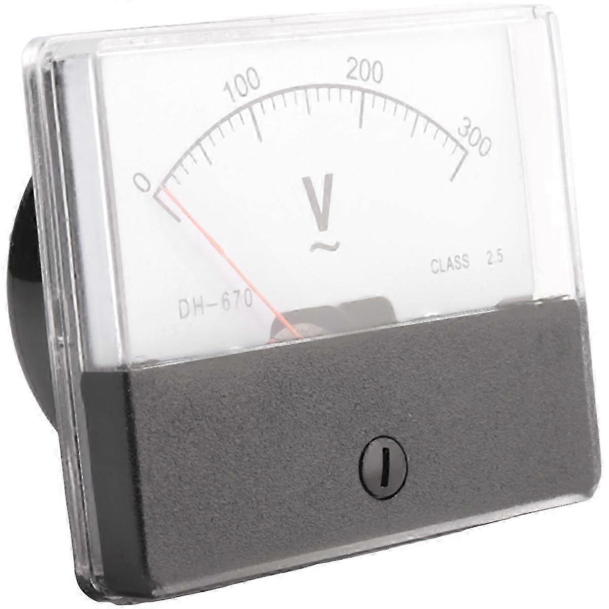 Analog Voltage Panel Meter DH670 0-300V Rectangle AC Gauge