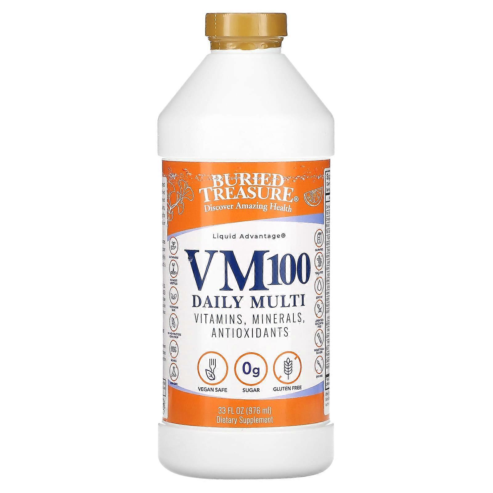 Liquid Advantage, VM100 Daily Multi, Orange Zest, 32 fl oz (976 ml)